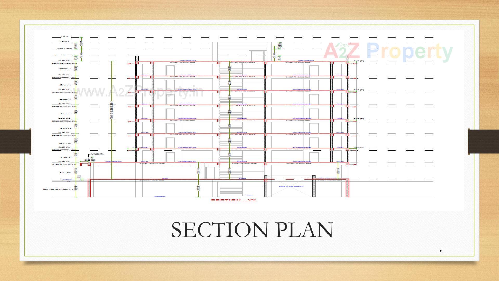 Layout of real estate project Gateway By Tulsi located at Nadiad, Kheda, Gujarat