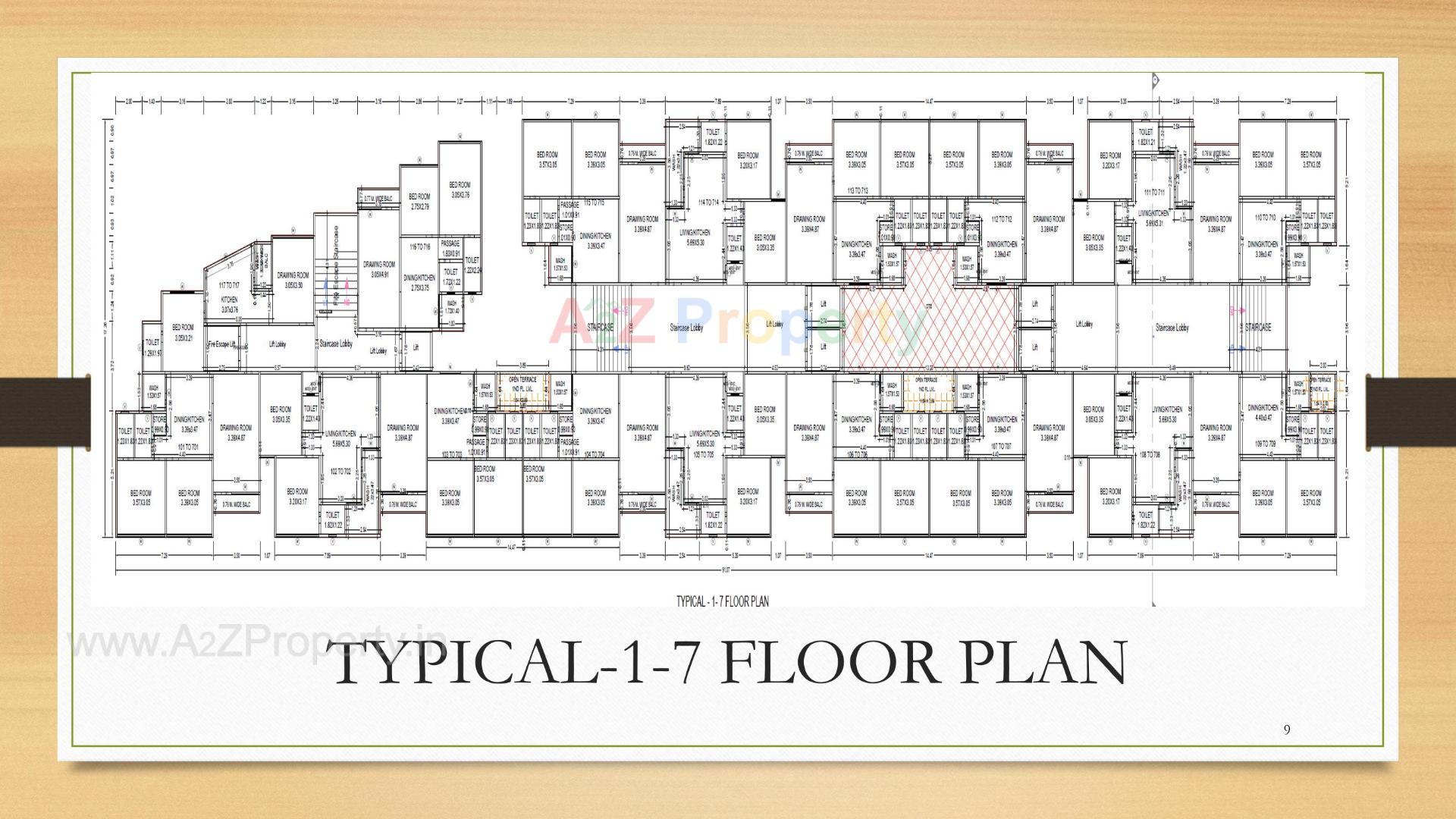 Layout of real estate project Gateway By Tulsi located at Nadiad, Kheda, Gujarat
