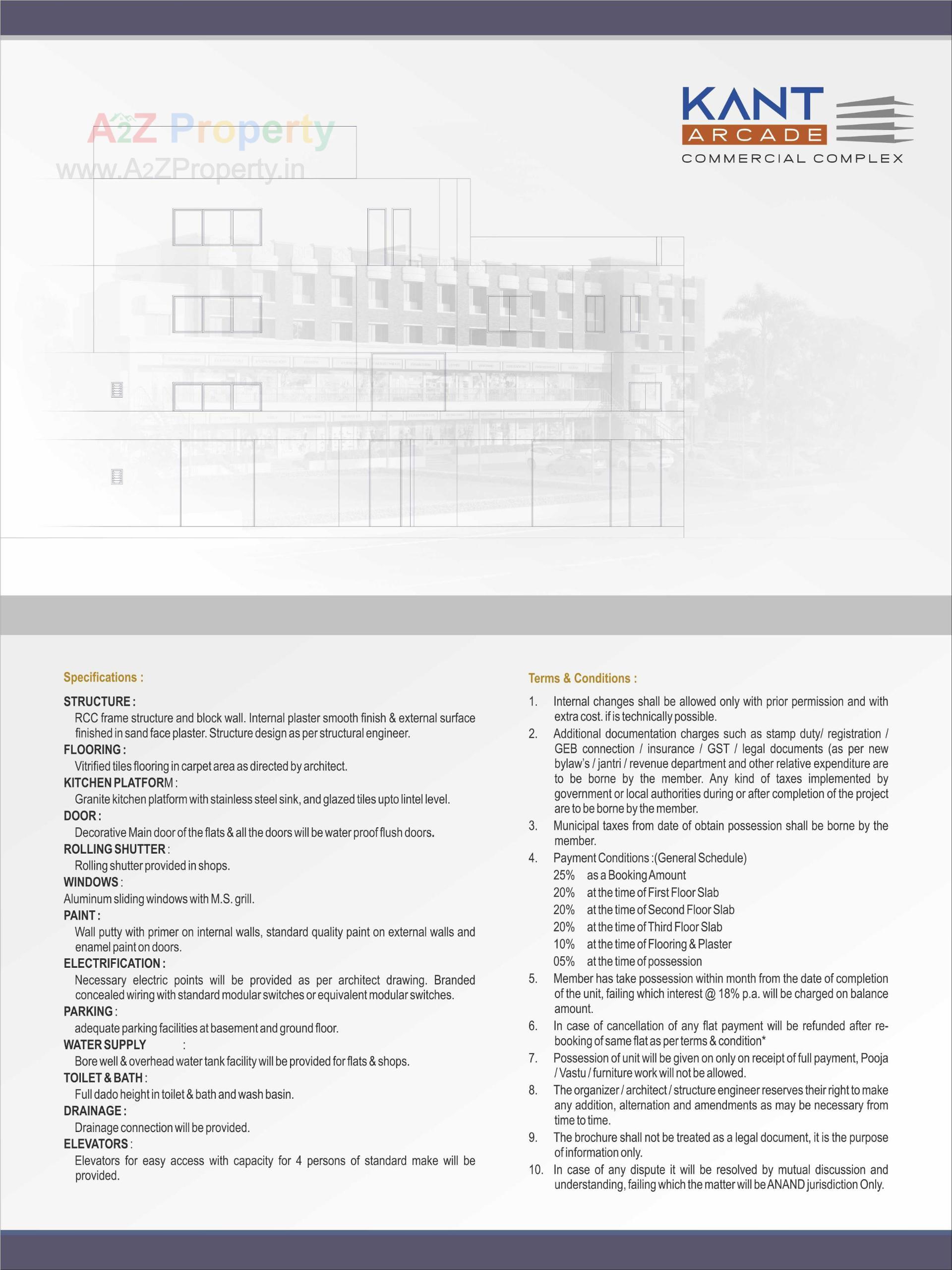  of real estate project Kant Arcade located at Nadiad, Kheda, Gujarat