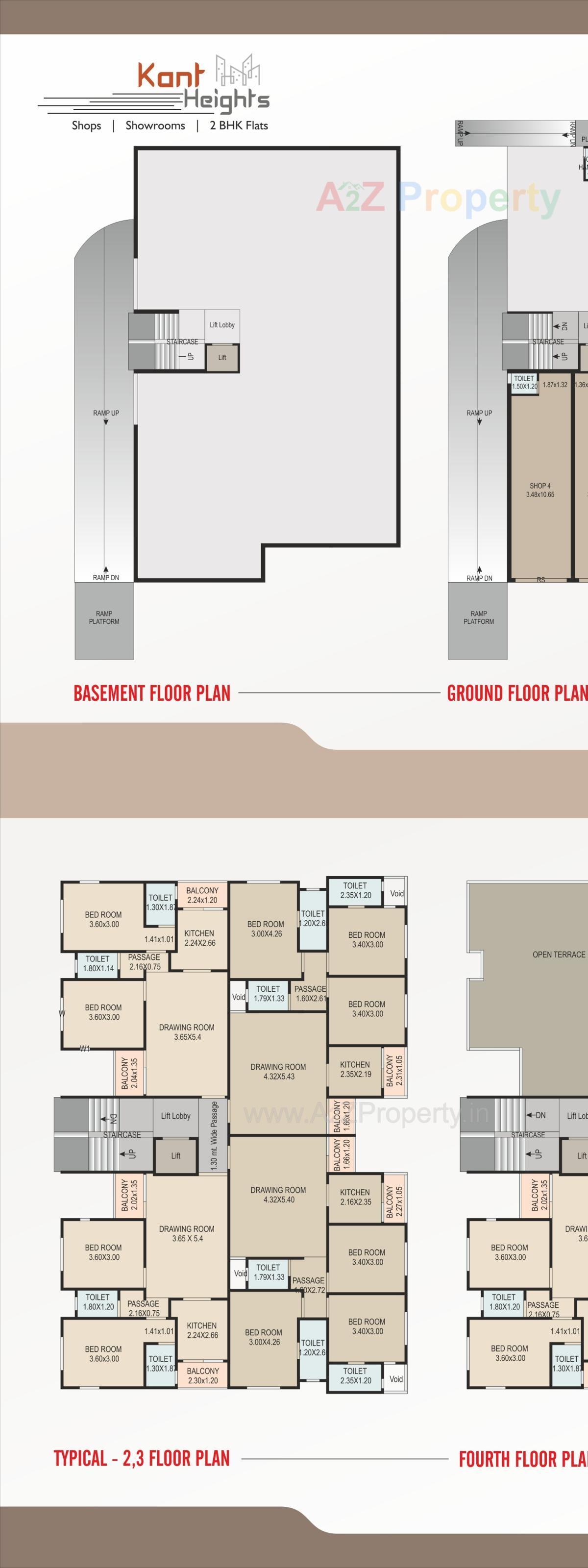 Layout of real estate project Kant Heights located at Nadiad, Kheda, Gujarat