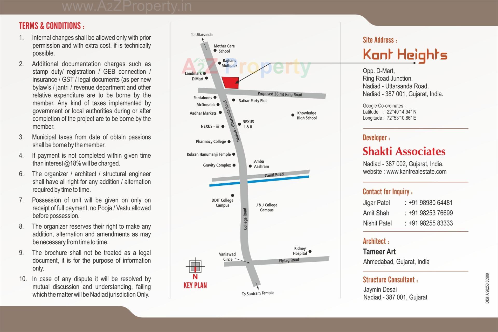  of real estate project Kant Heights located at Nadiad, Kheda, Gujarat