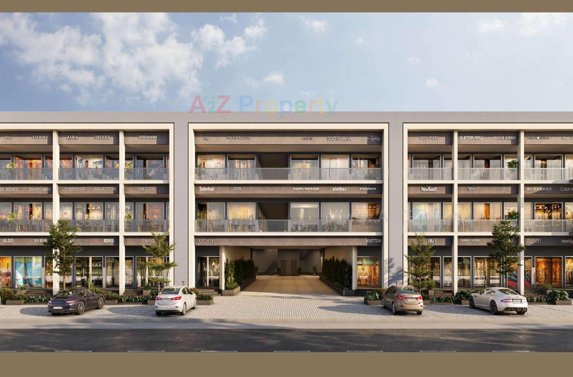 3D Elevation of real estate project Karmvir Business Park located at Nadiad, Kheda, Gujarat