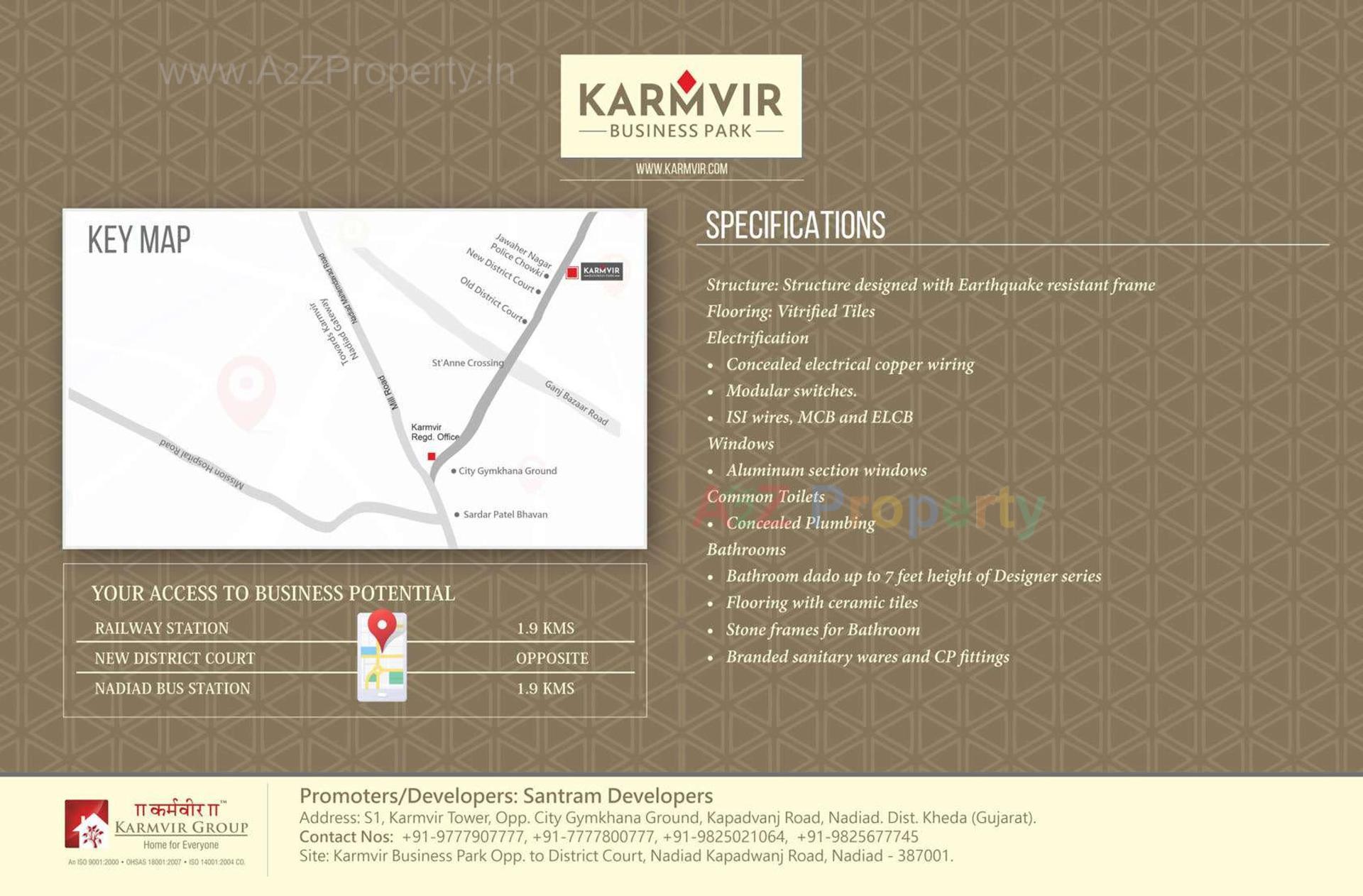  of real estate project Karmvir Business Park located at Nadiad, Kheda, Gujarat