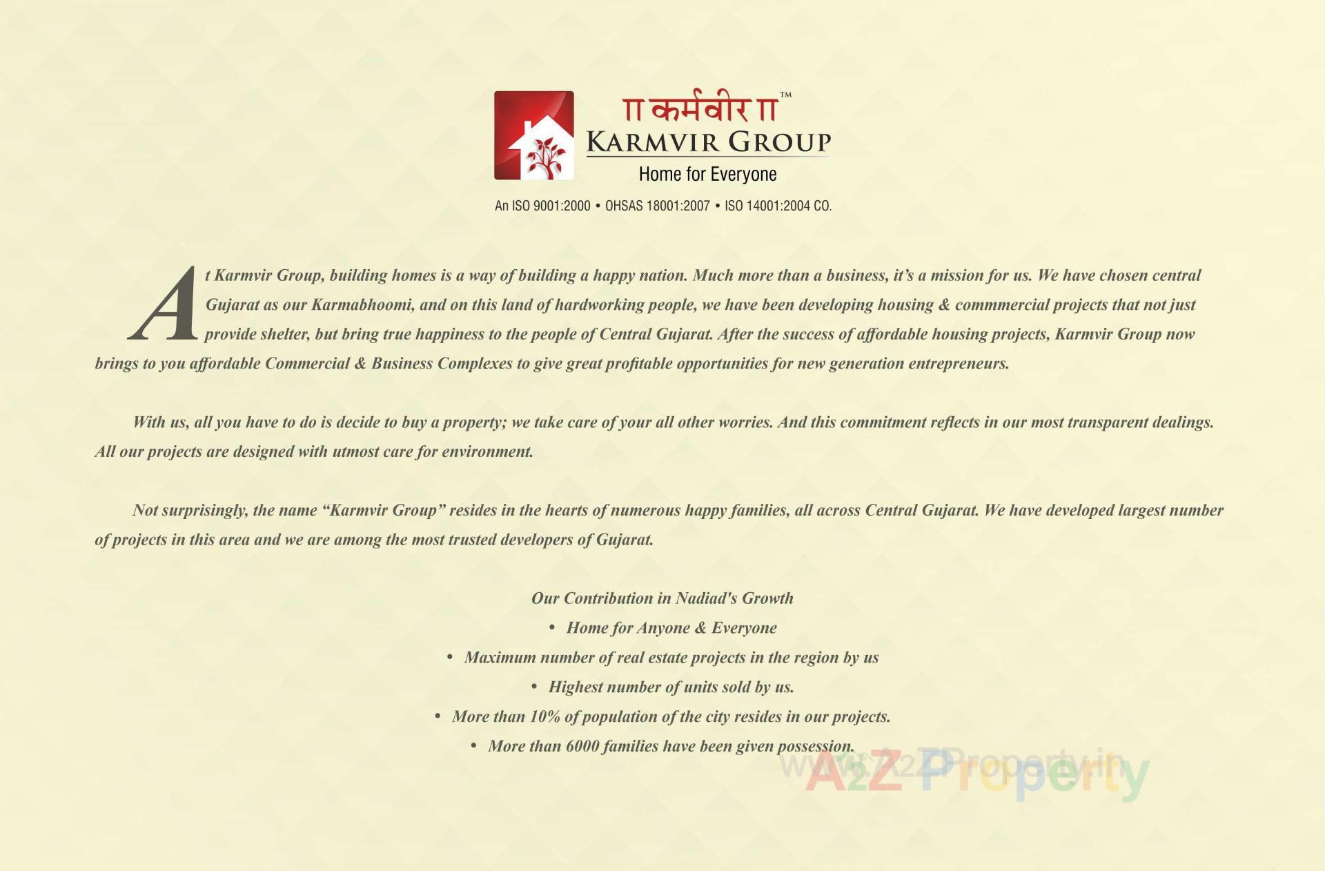  of real estate project Karmvir Nadiad Gateway located at Nadiad, Kheda, Gujarat