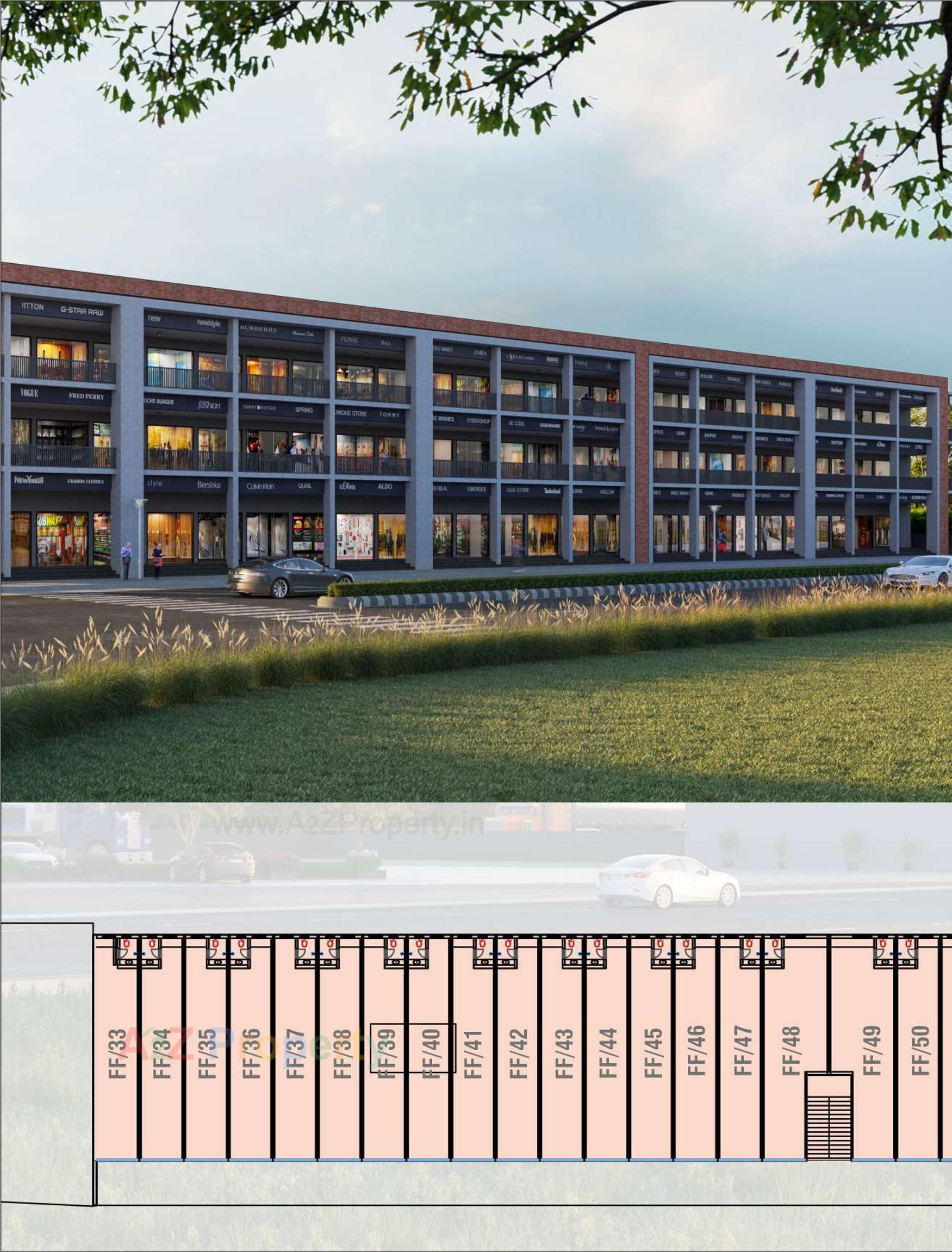 3D Elevation of real estate project Karmvir Nadiad Gateway located at Nadiad, Kheda, Gujarat