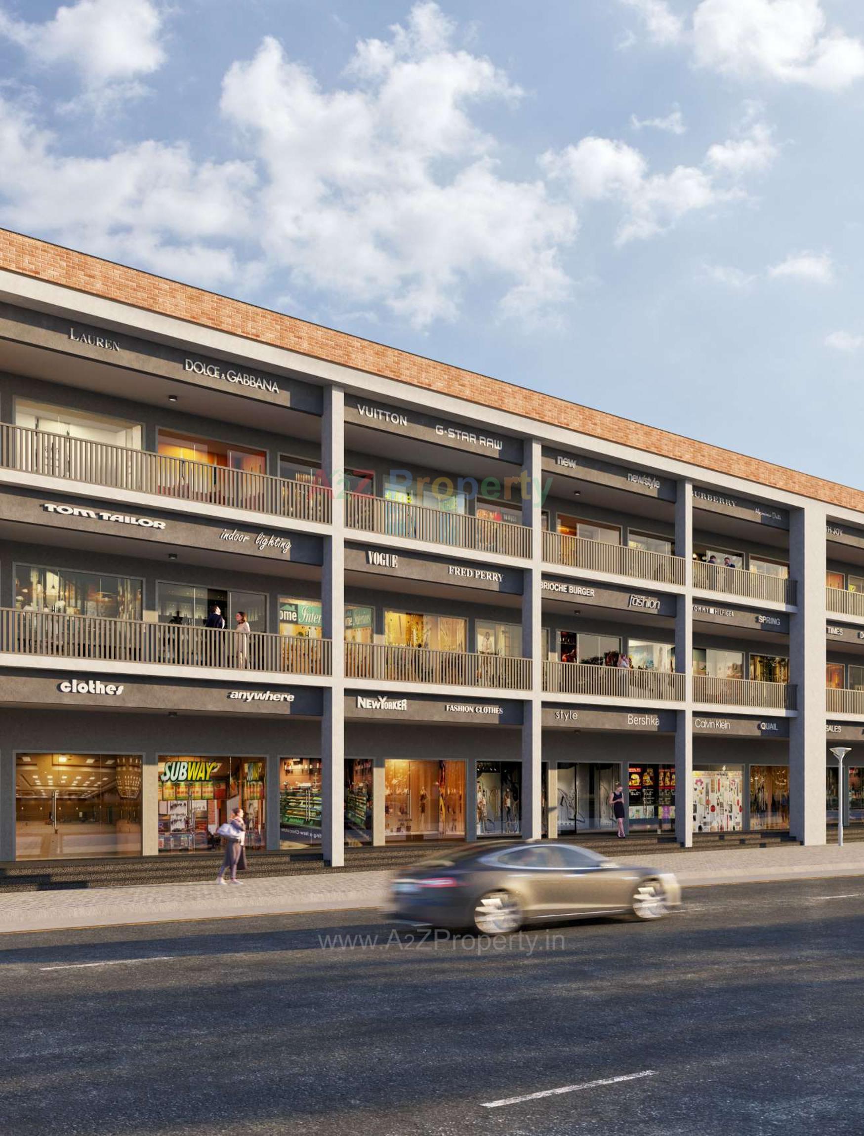 3D Elevation of real estate project Karmvir Nadiad Gateway located at Nadiad, Kheda, Gujarat