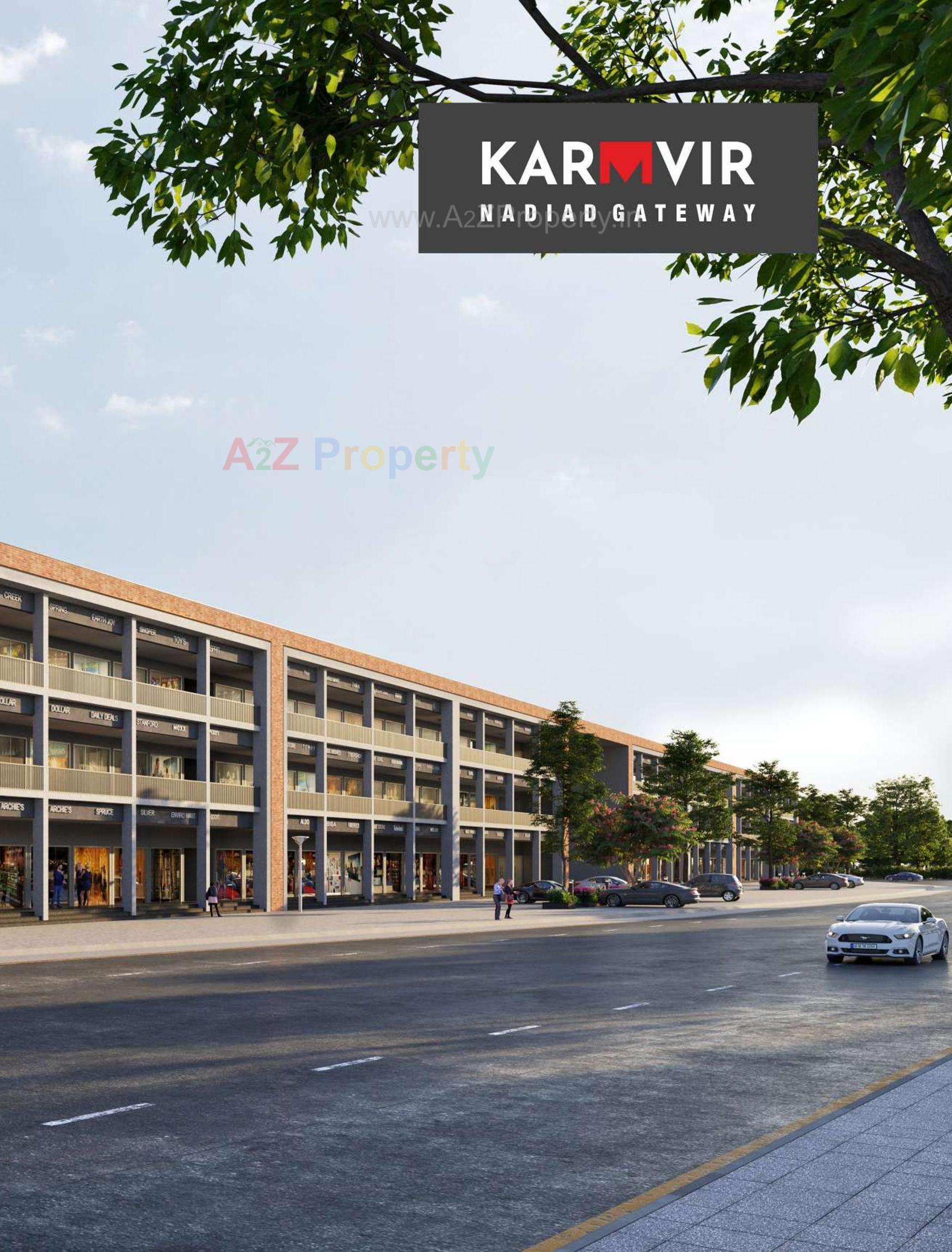 3D Elevation of real estate project Karmvir Nadiad Gateway located at Nadiad, Kheda, Gujarat