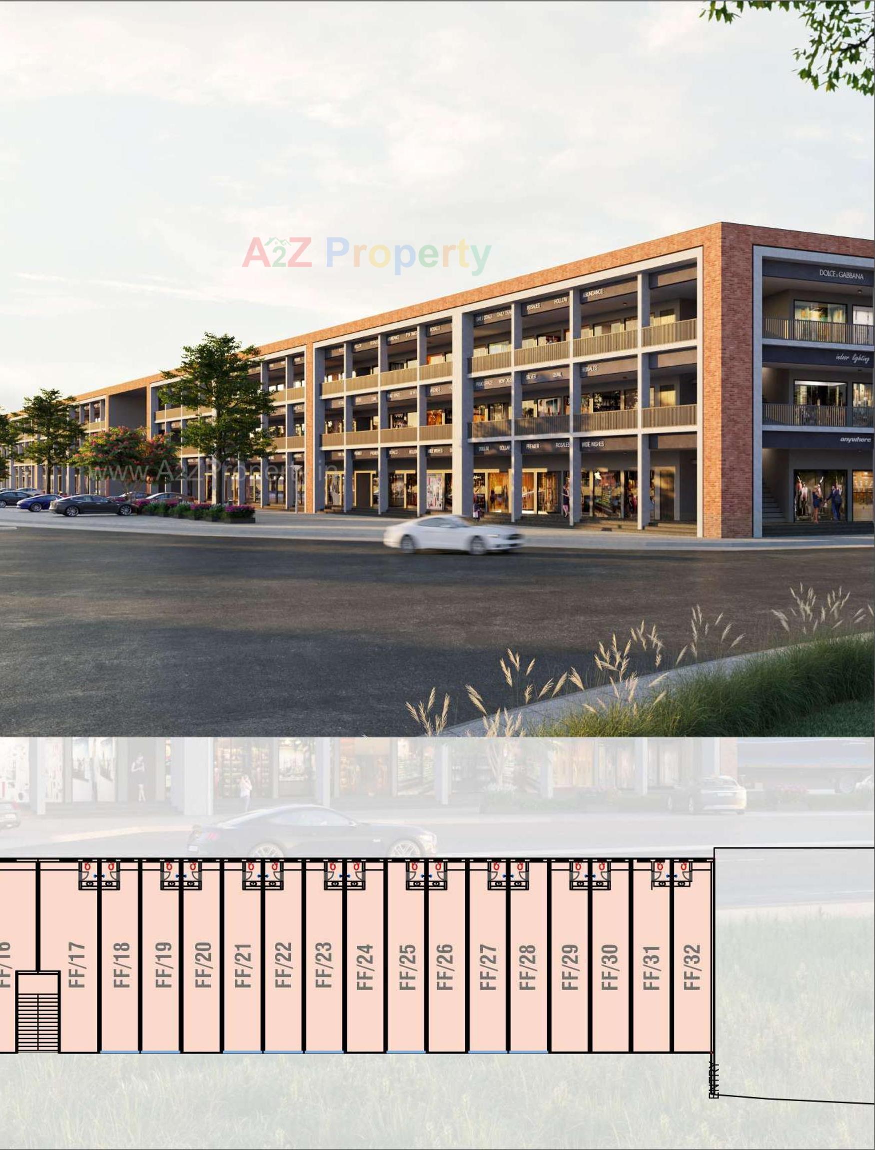 3D Elevation of real estate project Karmvir Nadiad Gateway located at Nadiad, Kheda, Gujarat