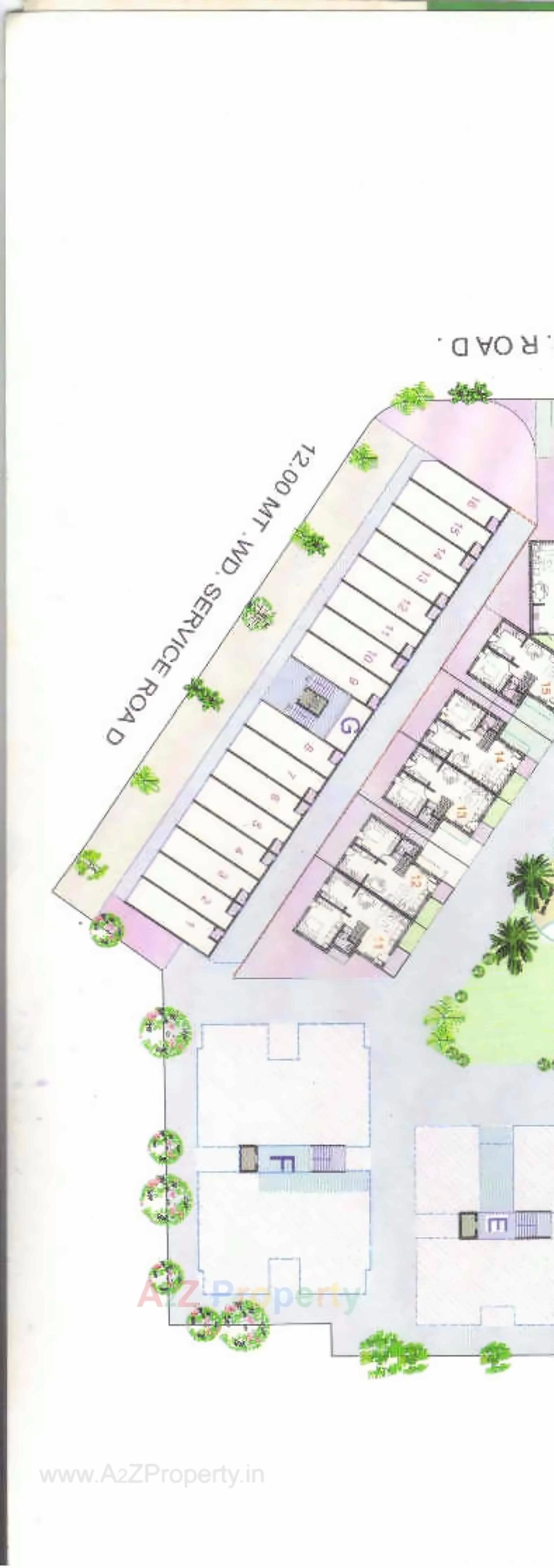 Layout of real estate project Krishna Park located at Mahemdavad, Kheda, Gujarat