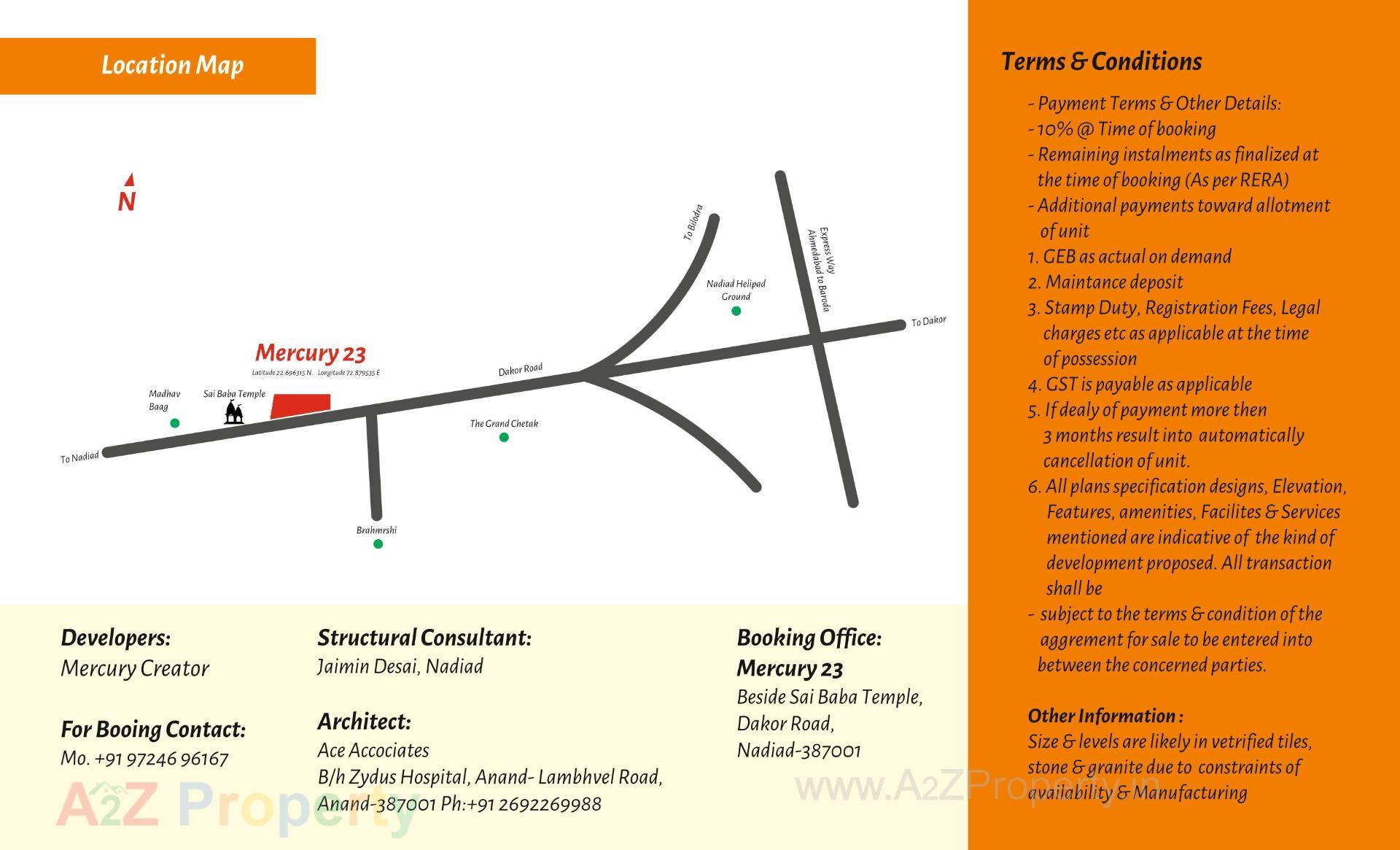  of real estate project Mercury located at Nadiad, Kheda, Gujarat