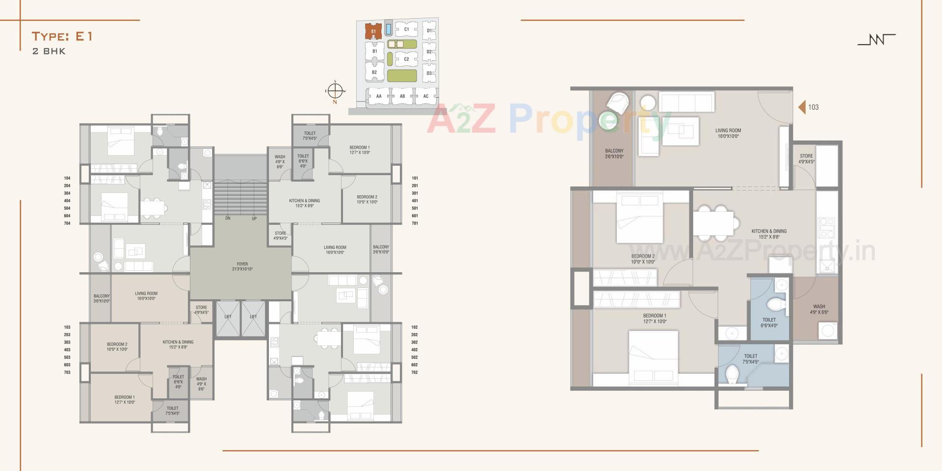 Layout of real estate project Nexus located at Nadiad, Kheda, Gujarat