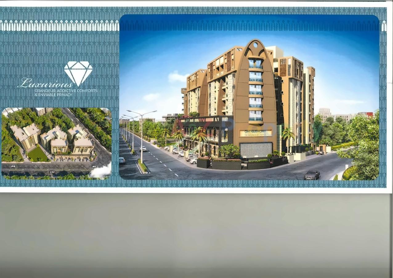 3D Elevation of real estate project Om Harmony located at Nadiad, Kheda, Gujarat