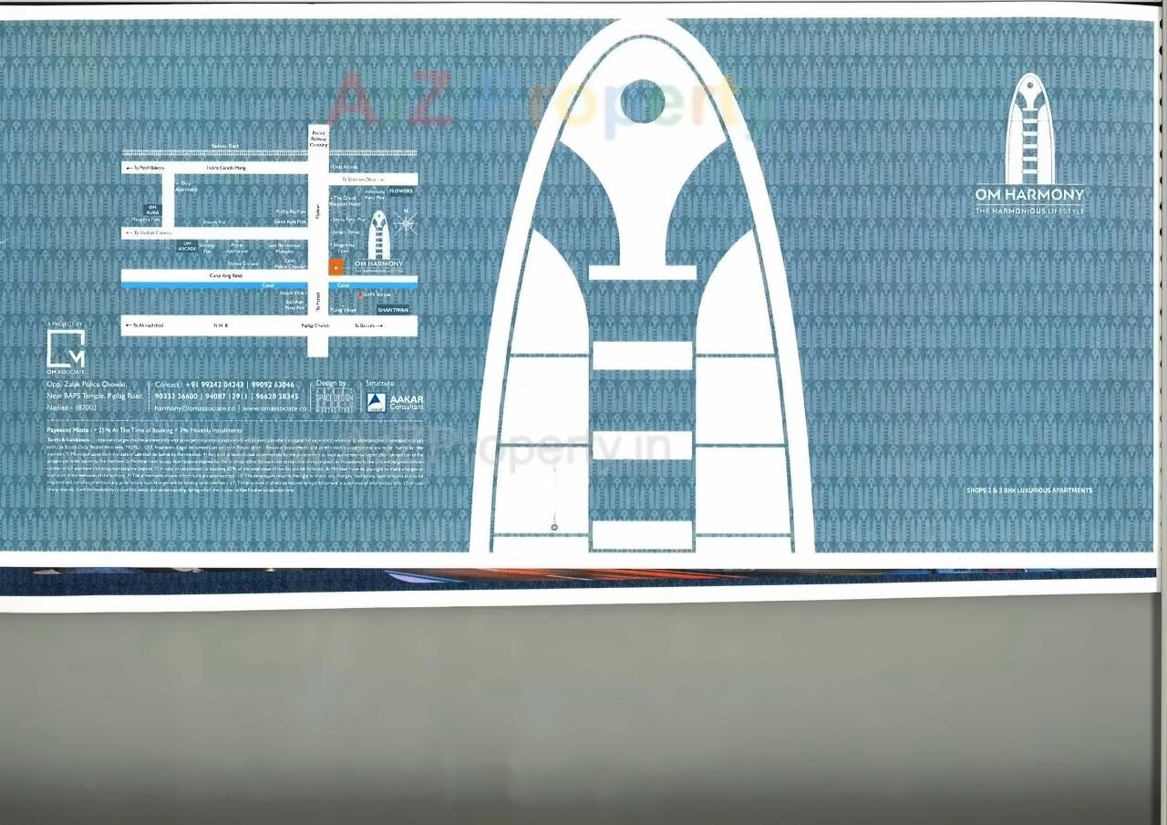  of real estate project Om Harmony located at Nadiad, Kheda, Gujarat