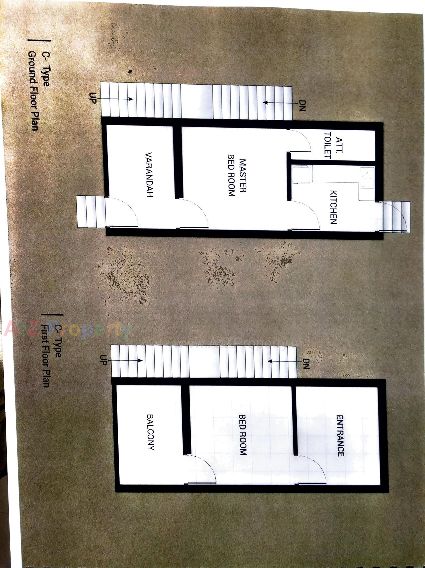 Layout of real estate project Om Residency located at Dakor, Kheda, Gujarat