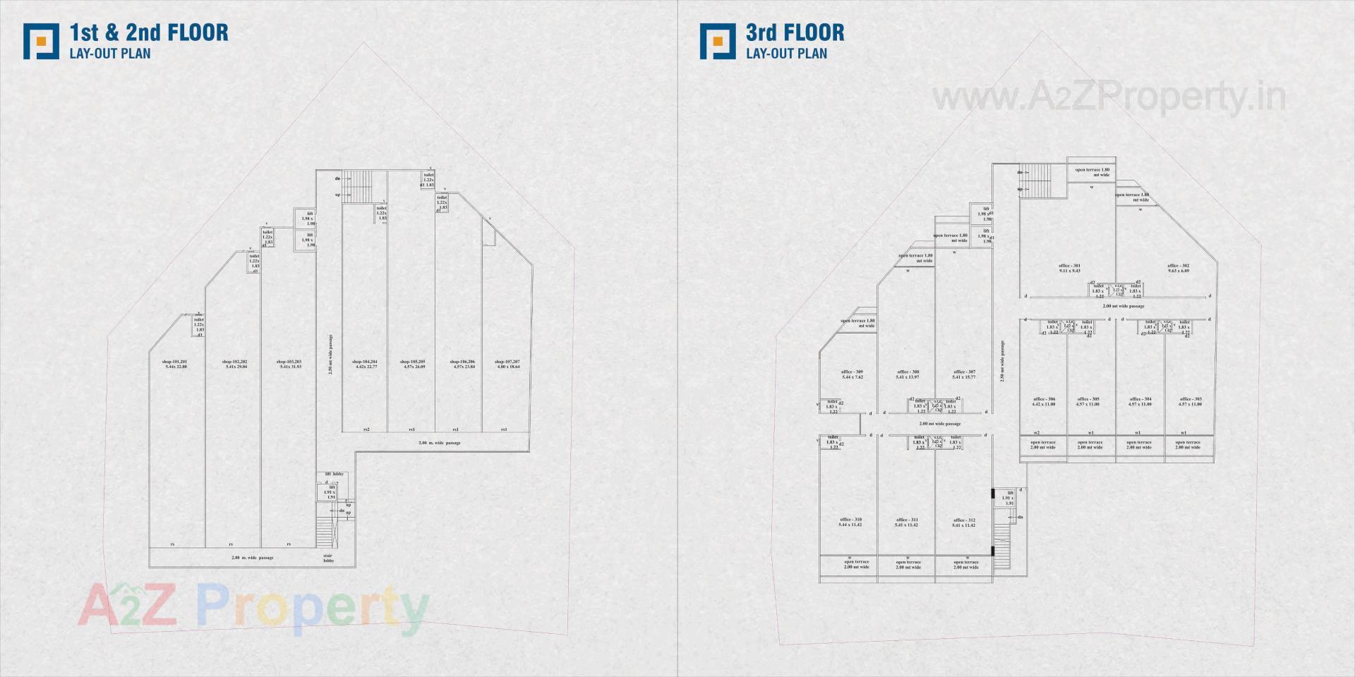 Layout of real estate project Palladium Plaza located at Ta, Kheda, Gujarat