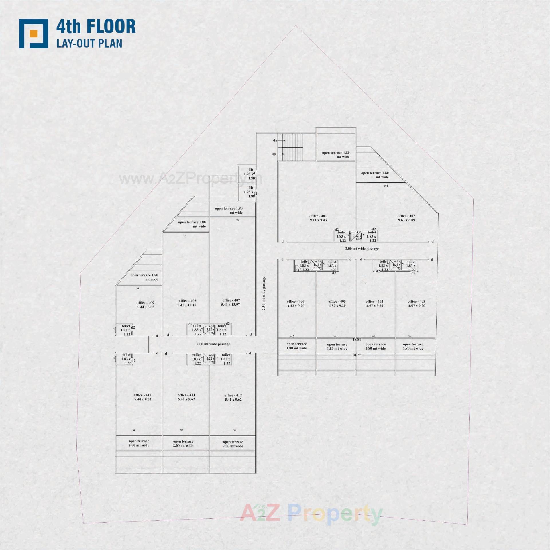 Layout of real estate project Palladium Plaza located at Ta, Kheda, Gujarat