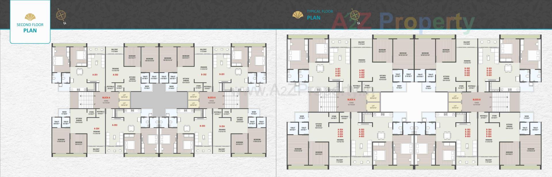 Layout of real estate project Parijat Residency located at Khakharkhad-party, Kheda, Gujarat