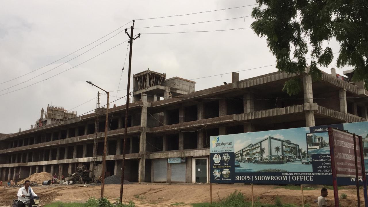 188190_const of real estate project Pushpvan Bunglows   Arcade located at Mahemdavad, Kheda, Gujarat