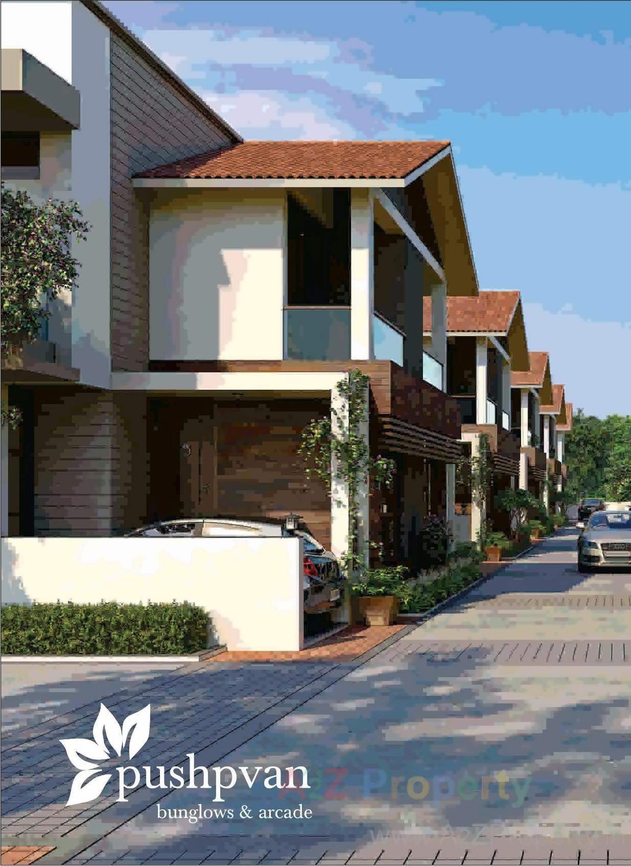 3D Elevation of real estate project Pushpvan Bunglows   Arcade located at Mahemdavad, Kheda, Gujarat