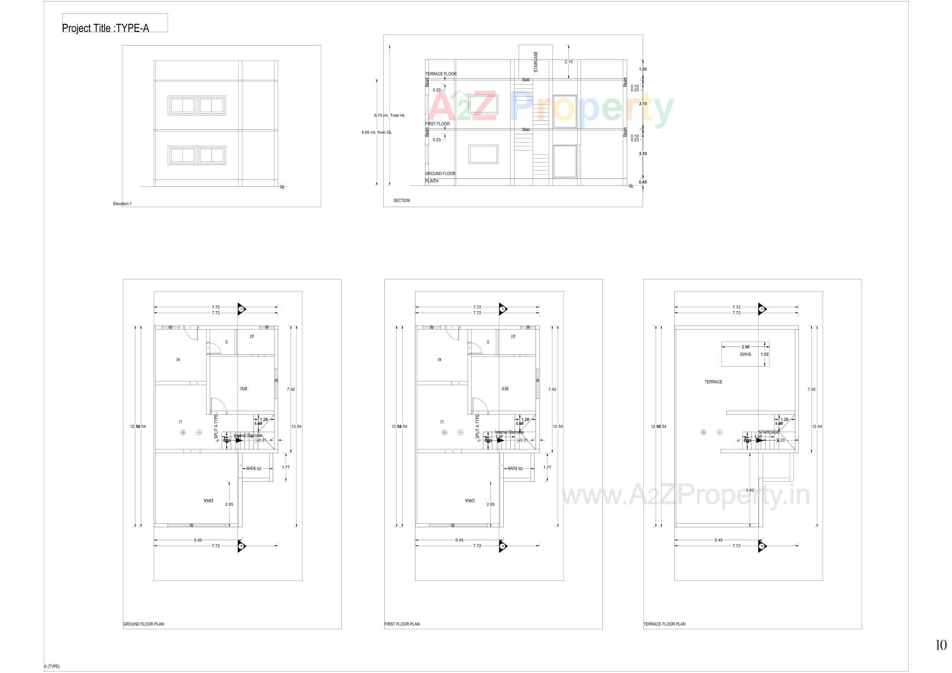 Layout of real estate project Ram Vihar Residency located at Kakarkhad-party, Kheda, Gujarat