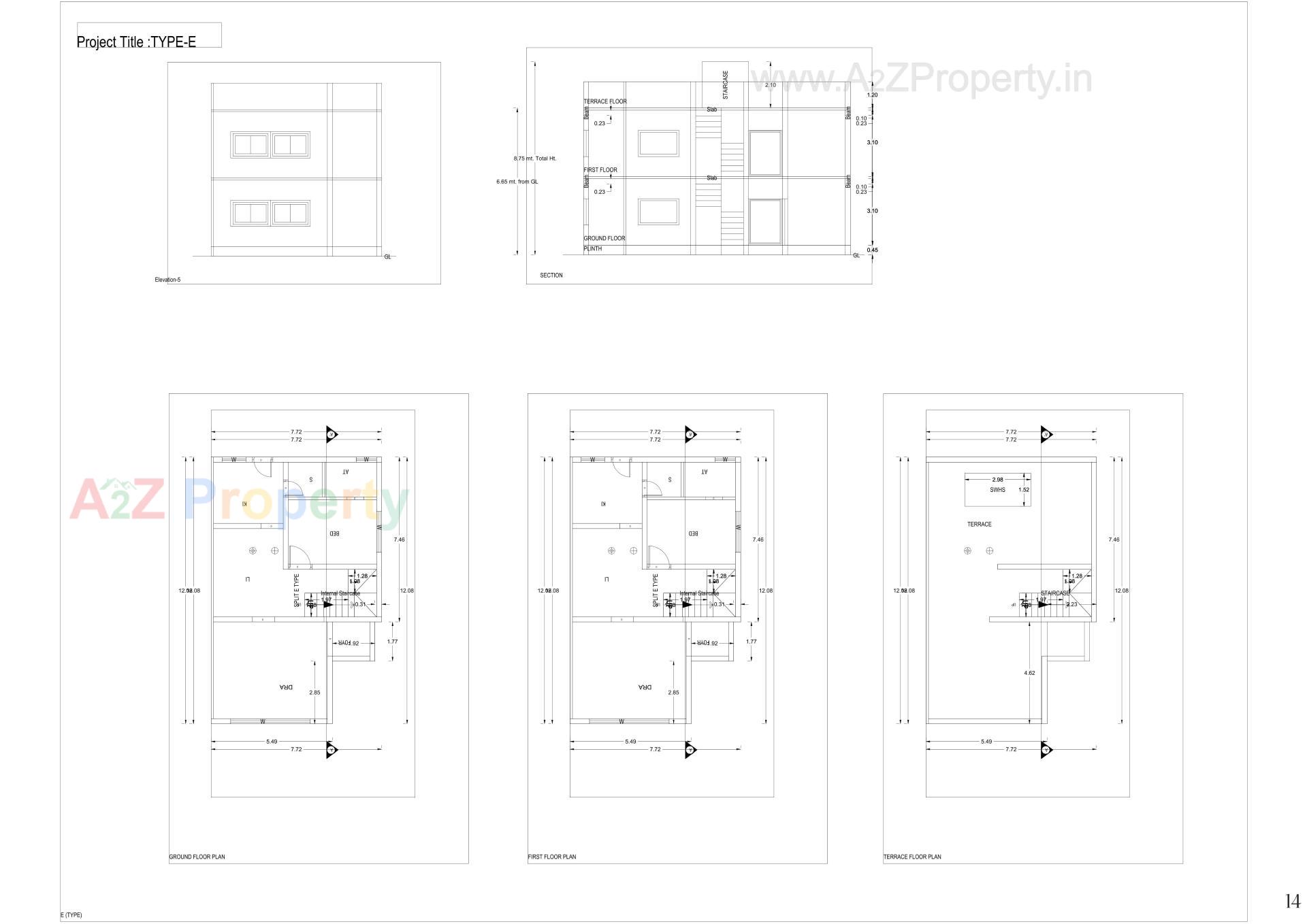 Layout of real estate project Ram Vihar Residency located at Kakarkhad-party, Kheda, Gujarat