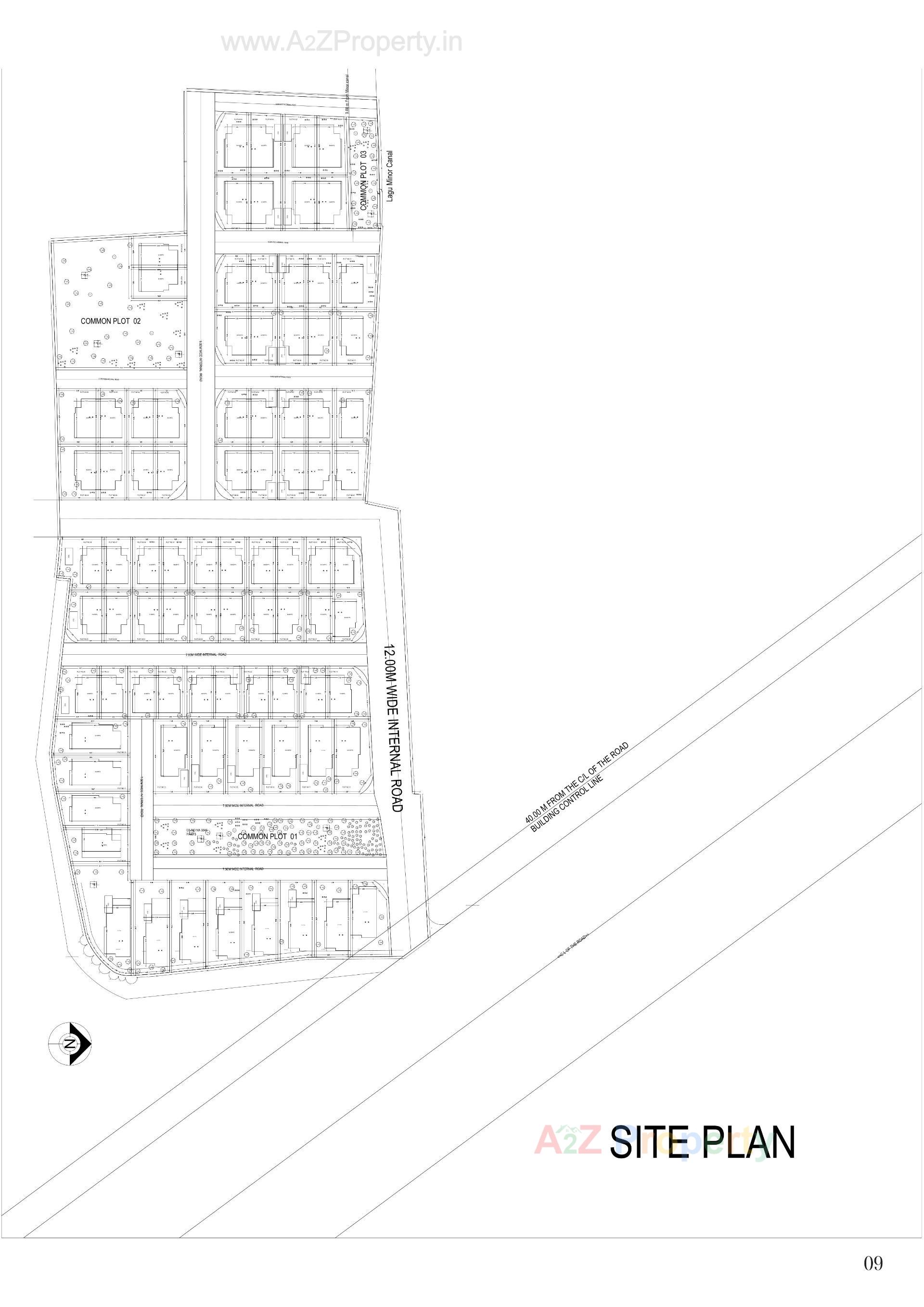 Layout of real estate project Ram Vihar Residency located at Kakarkhad-party, Kheda, Gujarat