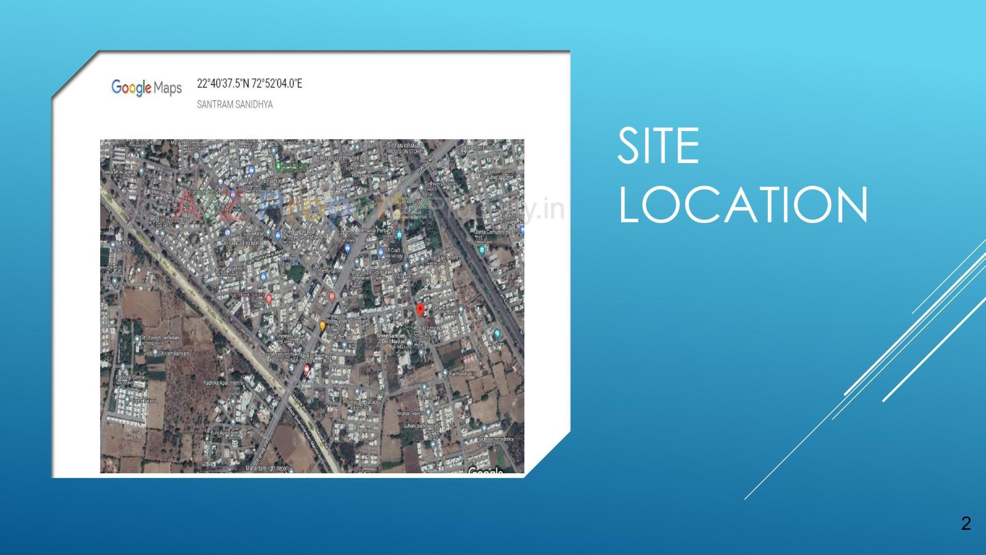  of real estate project Santram Sanidhya located at Nadiad, Kheda, Gujarat