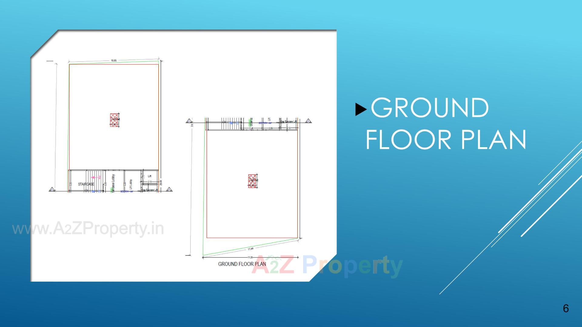 Layout of real estate project Santram Sanidhya located at Nadiad, Kheda, Gujarat