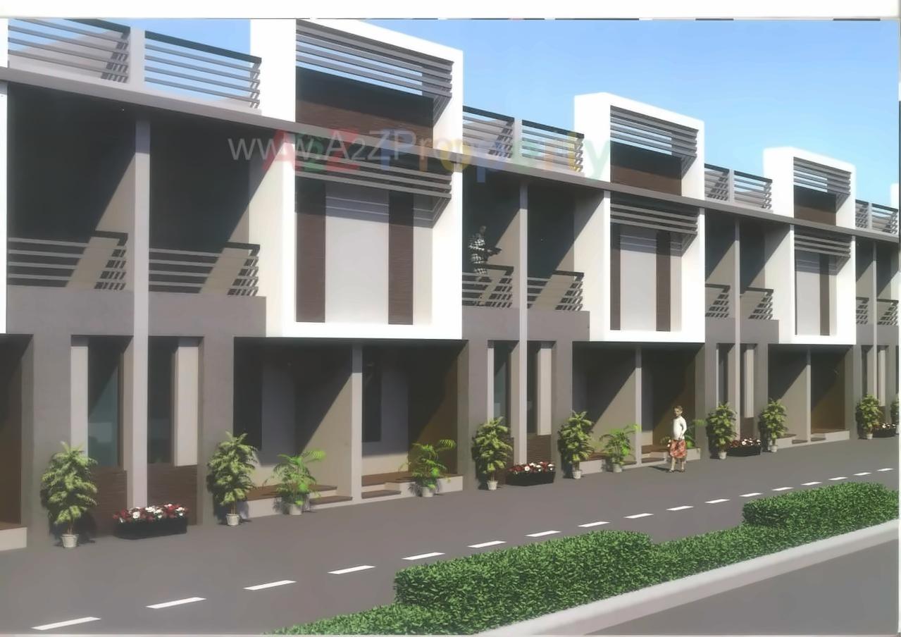 3D Elevation of real estate project Satyam Bunglows located at Mahemdavad, Kheda, Gujarat