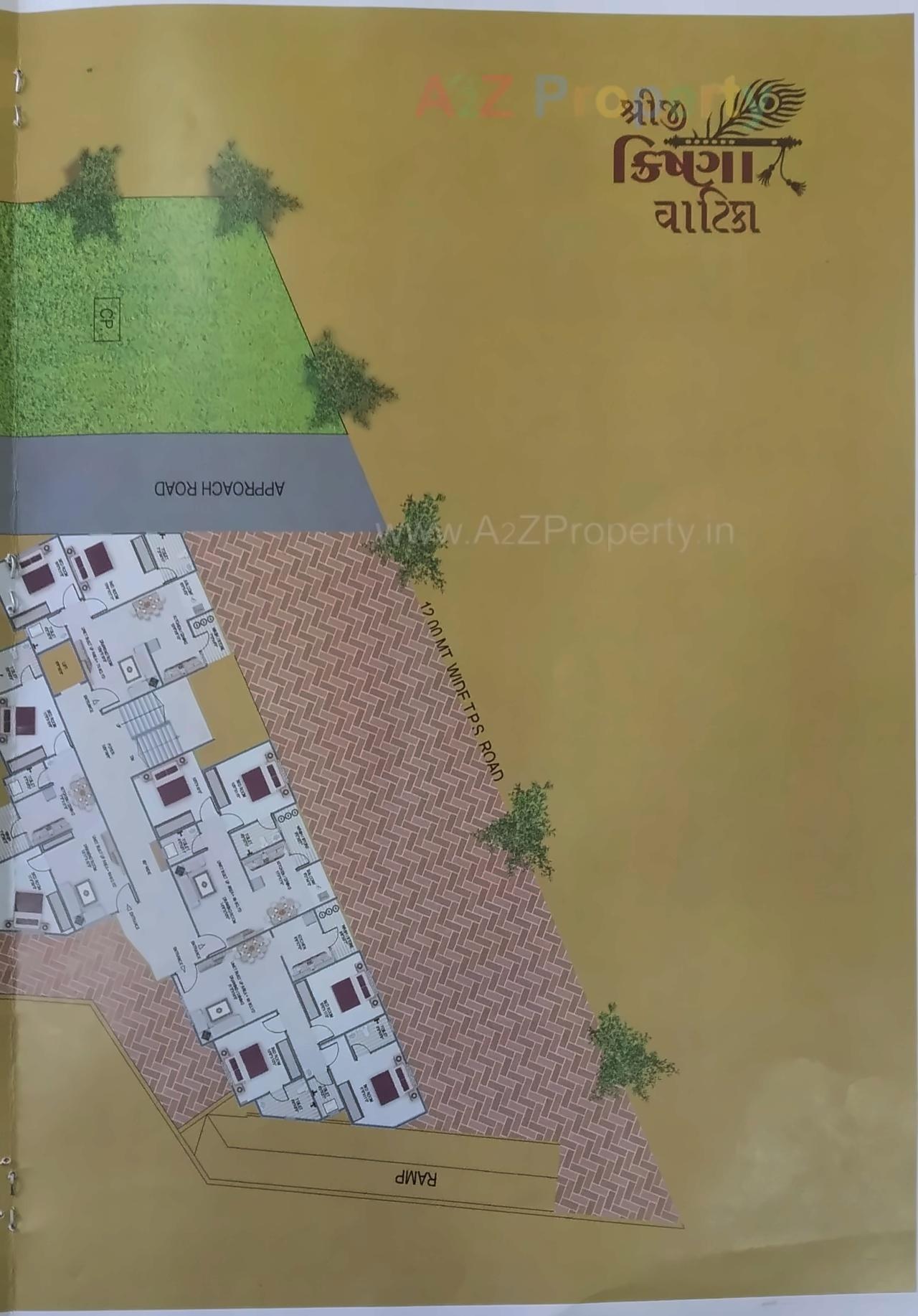 Layout of real estate project Shreeji Krishna Vatika located at Ta, Kheda, Gujarat