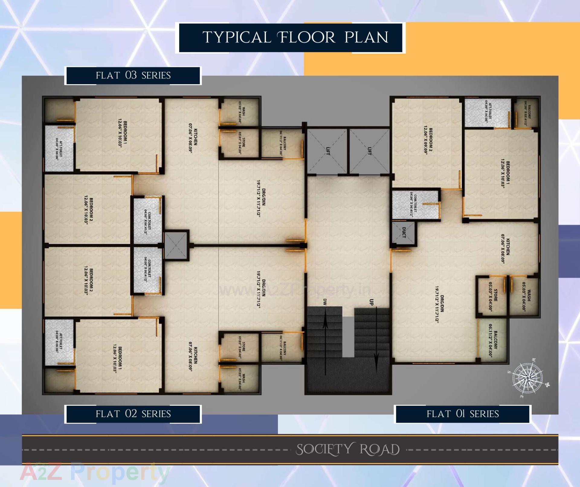 Layout of real estate project Shrimun located at Nadiad, Kheda, Gujarat