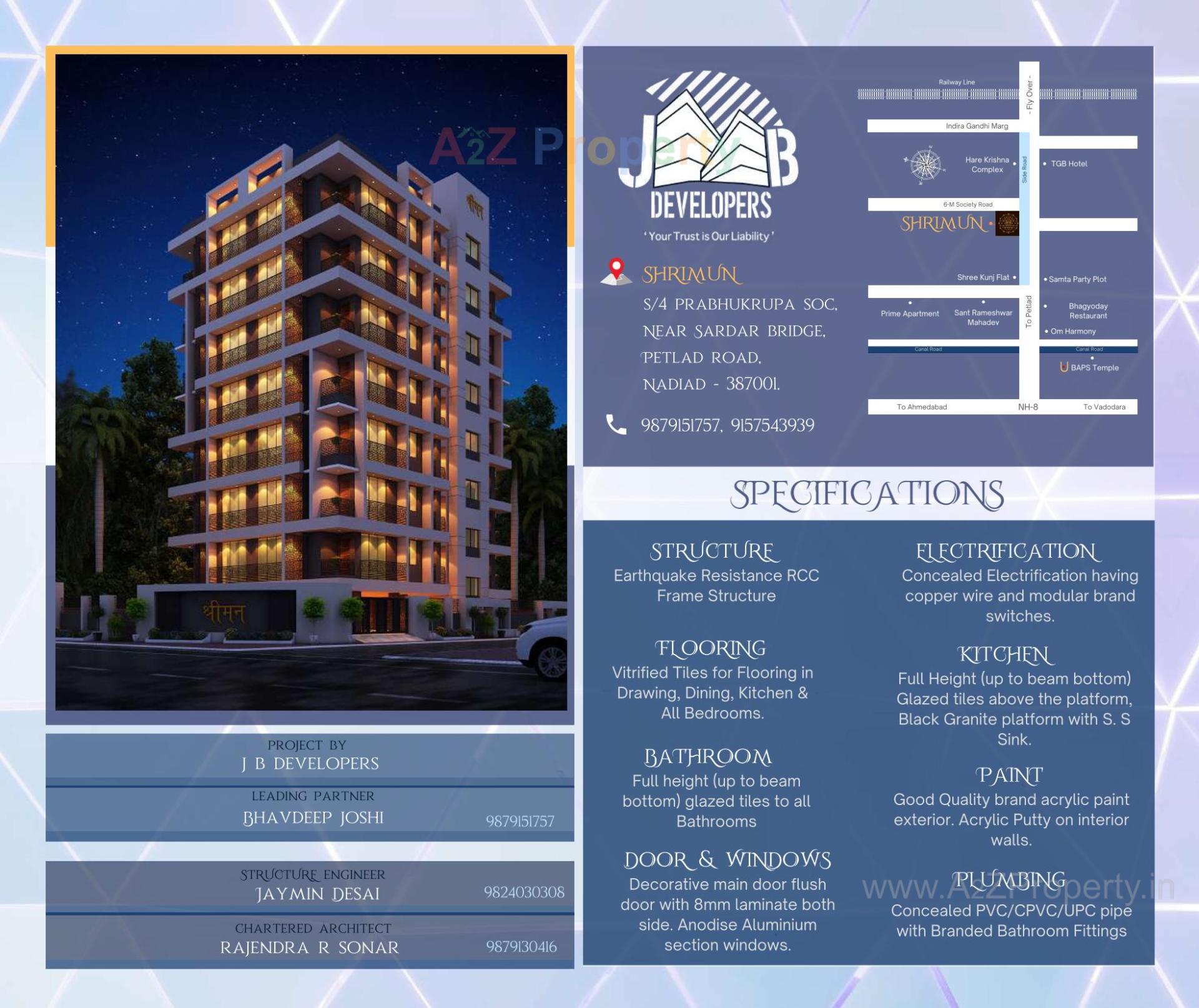  of real estate project Shrimun located at Nadiad, Kheda, Gujarat