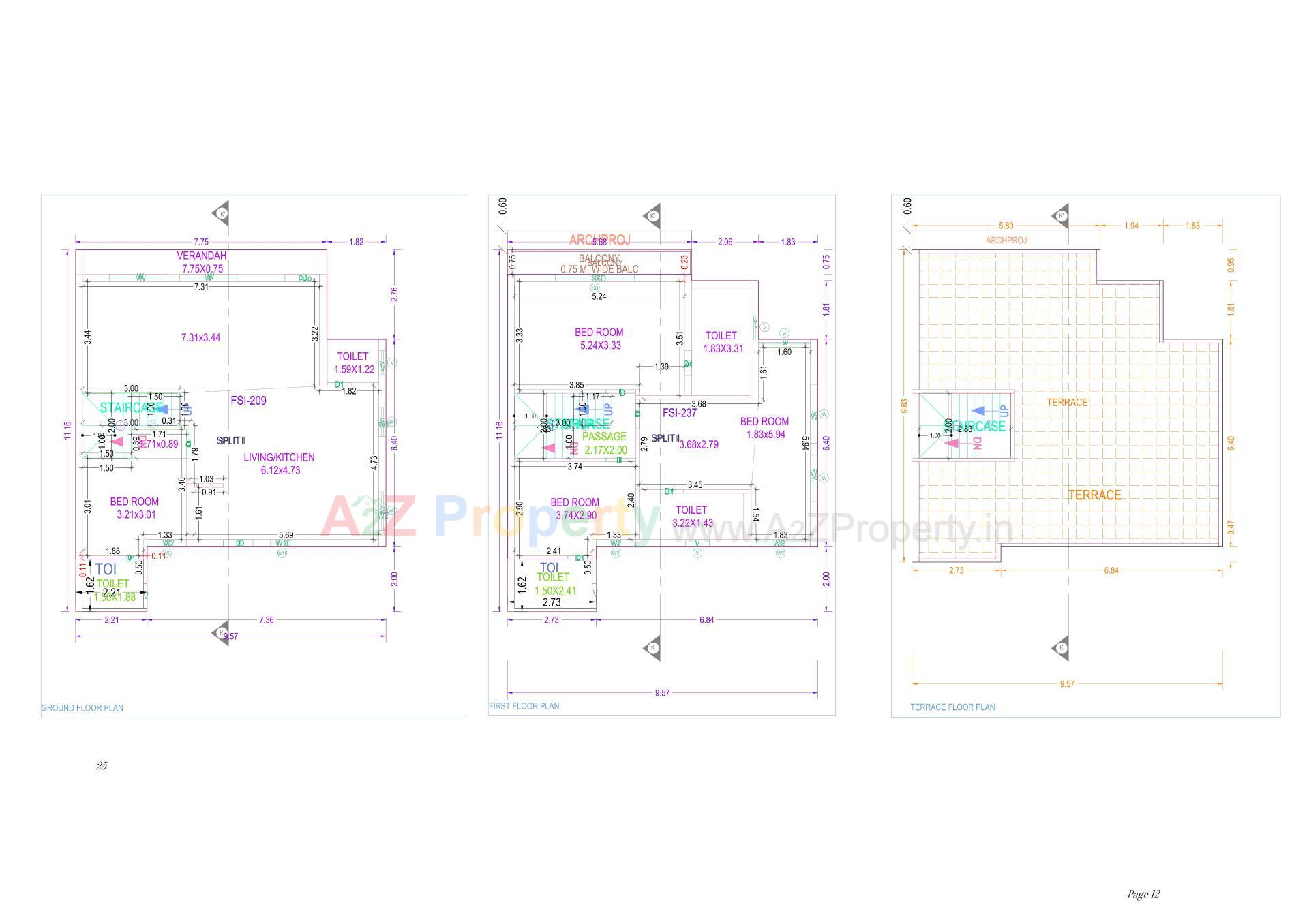 Layout of real estate project Shubh Residency located at Nadiad, Kheda, Gujarat