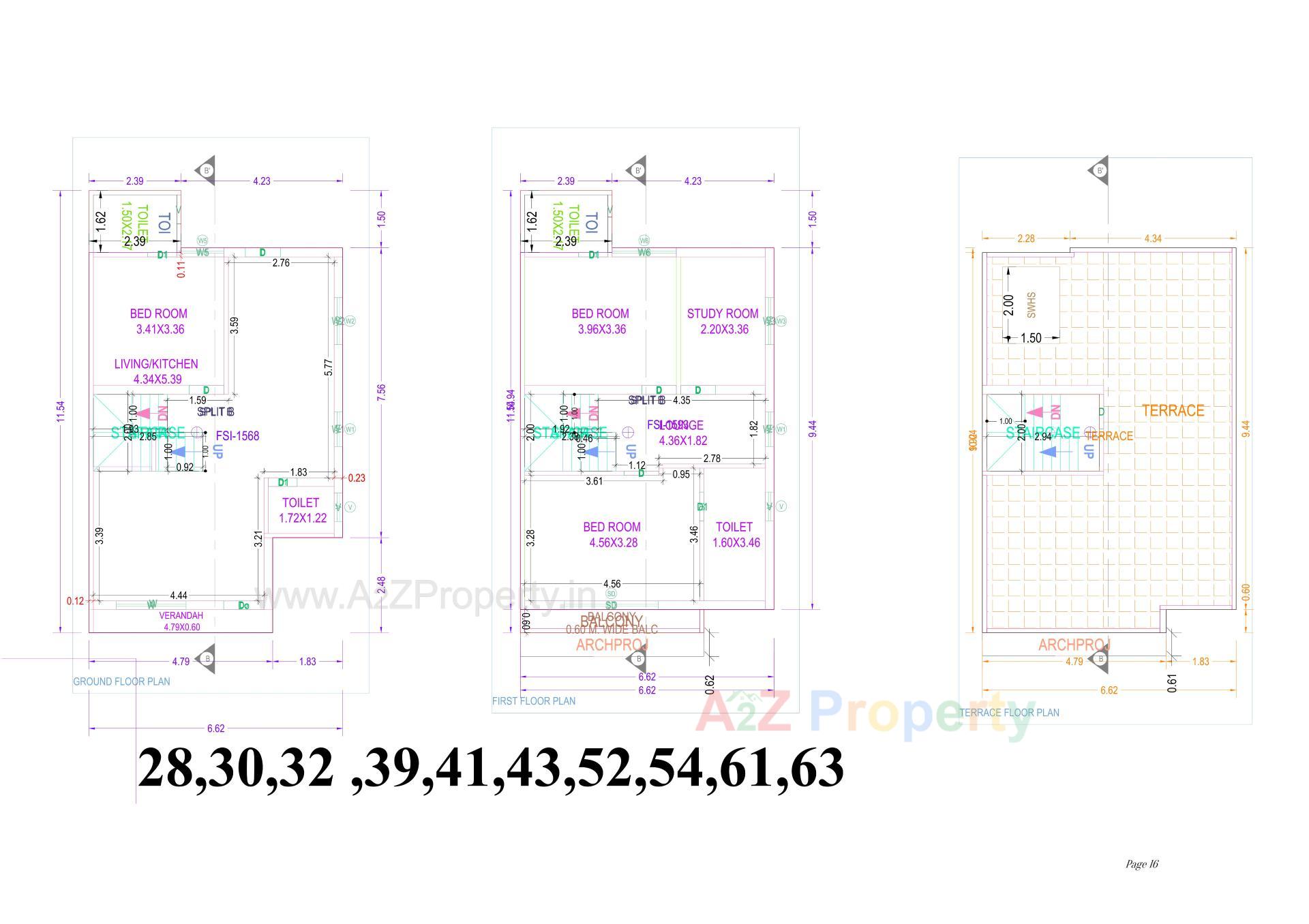 Layout of real estate project Shubh Residency located at Nadiad, Kheda, Gujarat