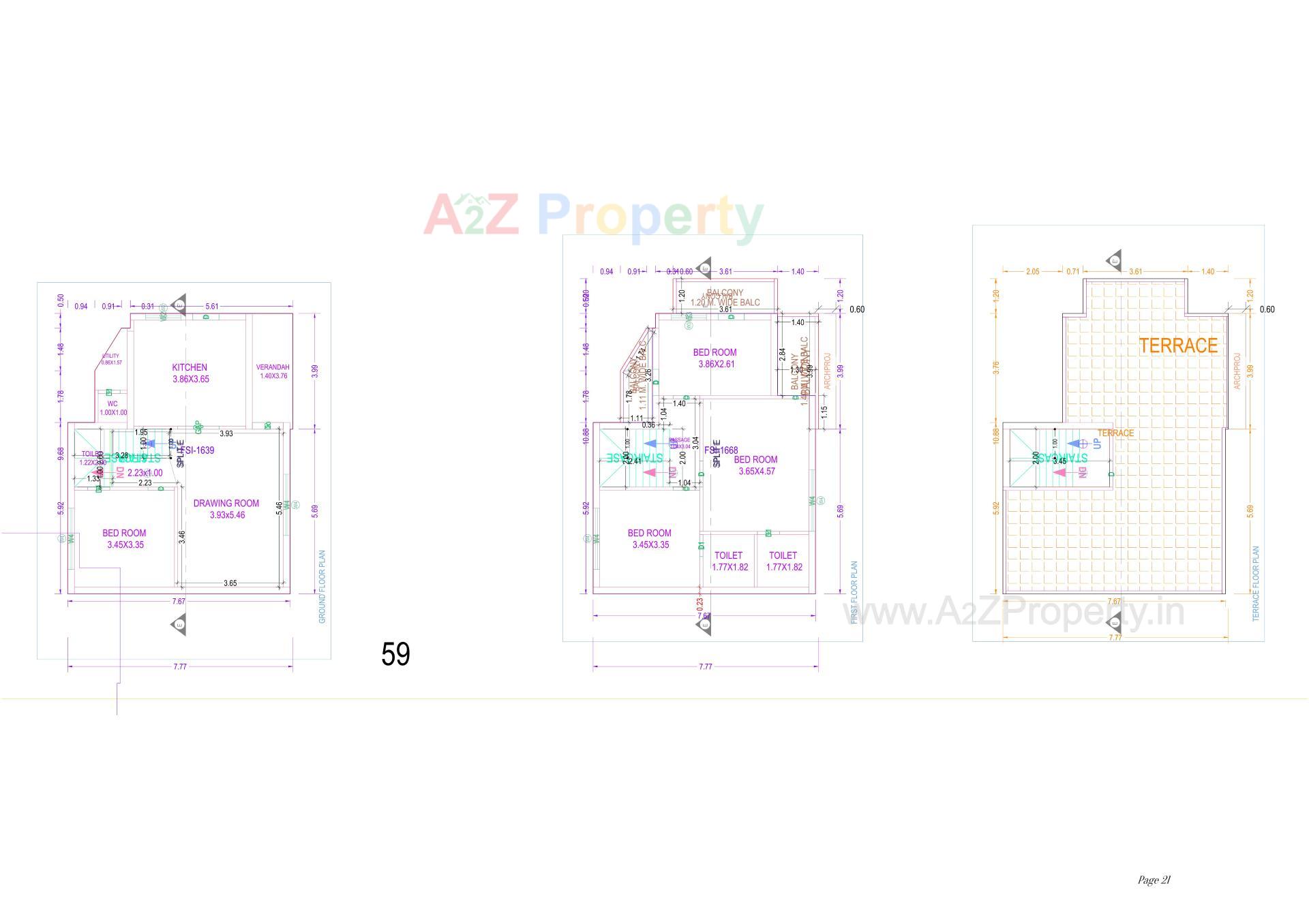Layout of real estate project Shubh Residency located at Nadiad, Kheda, Gujarat