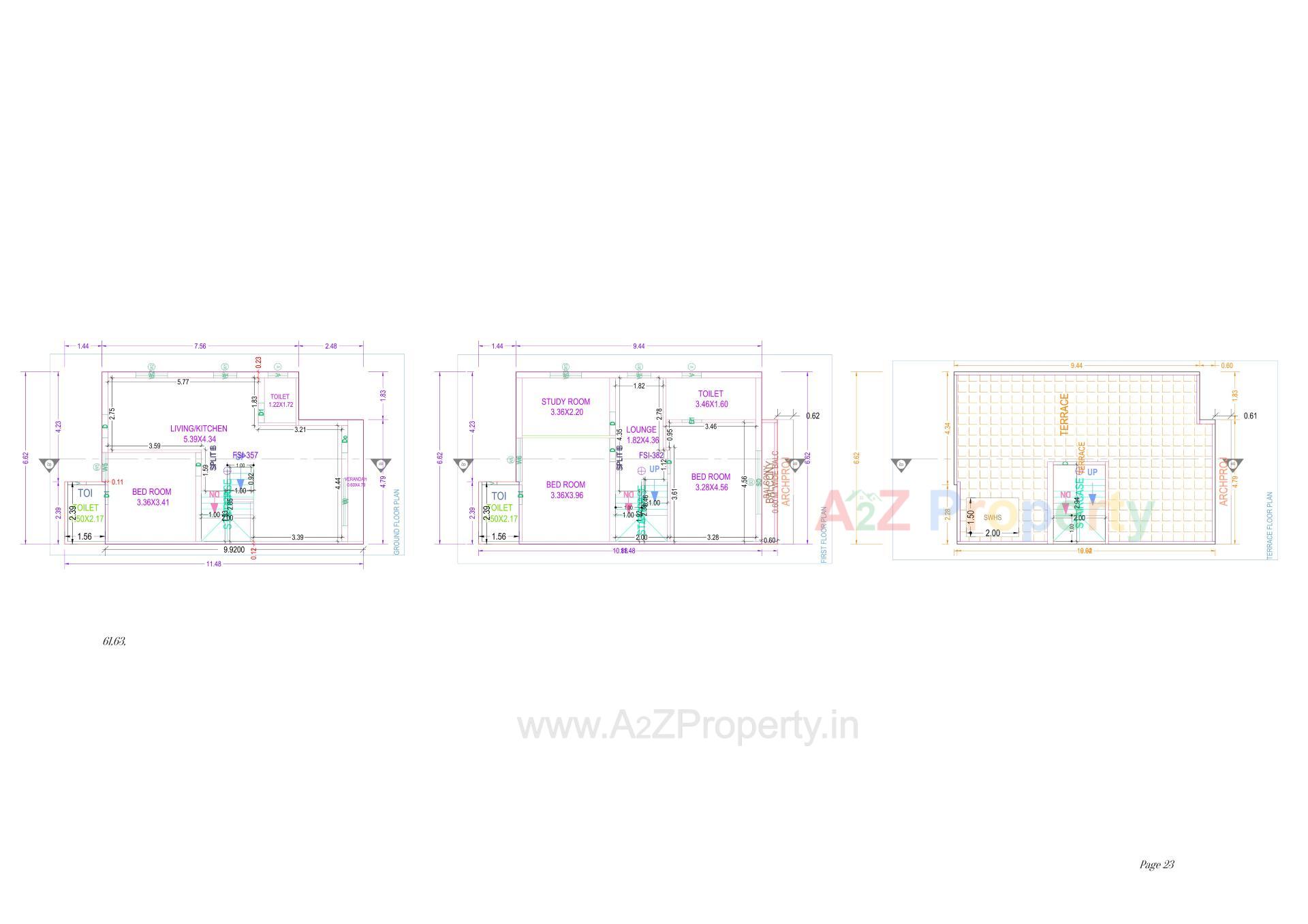 Layout of real estate project Shubh Residency located at Nadiad, Kheda, Gujarat