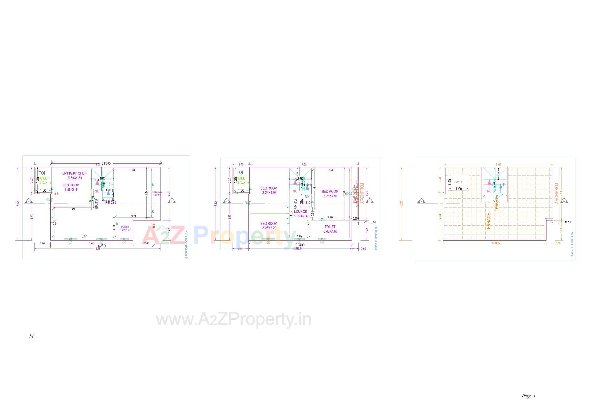 Layout of real estate project Shubh Residency located at Nadiad, Kheda, Gujarat