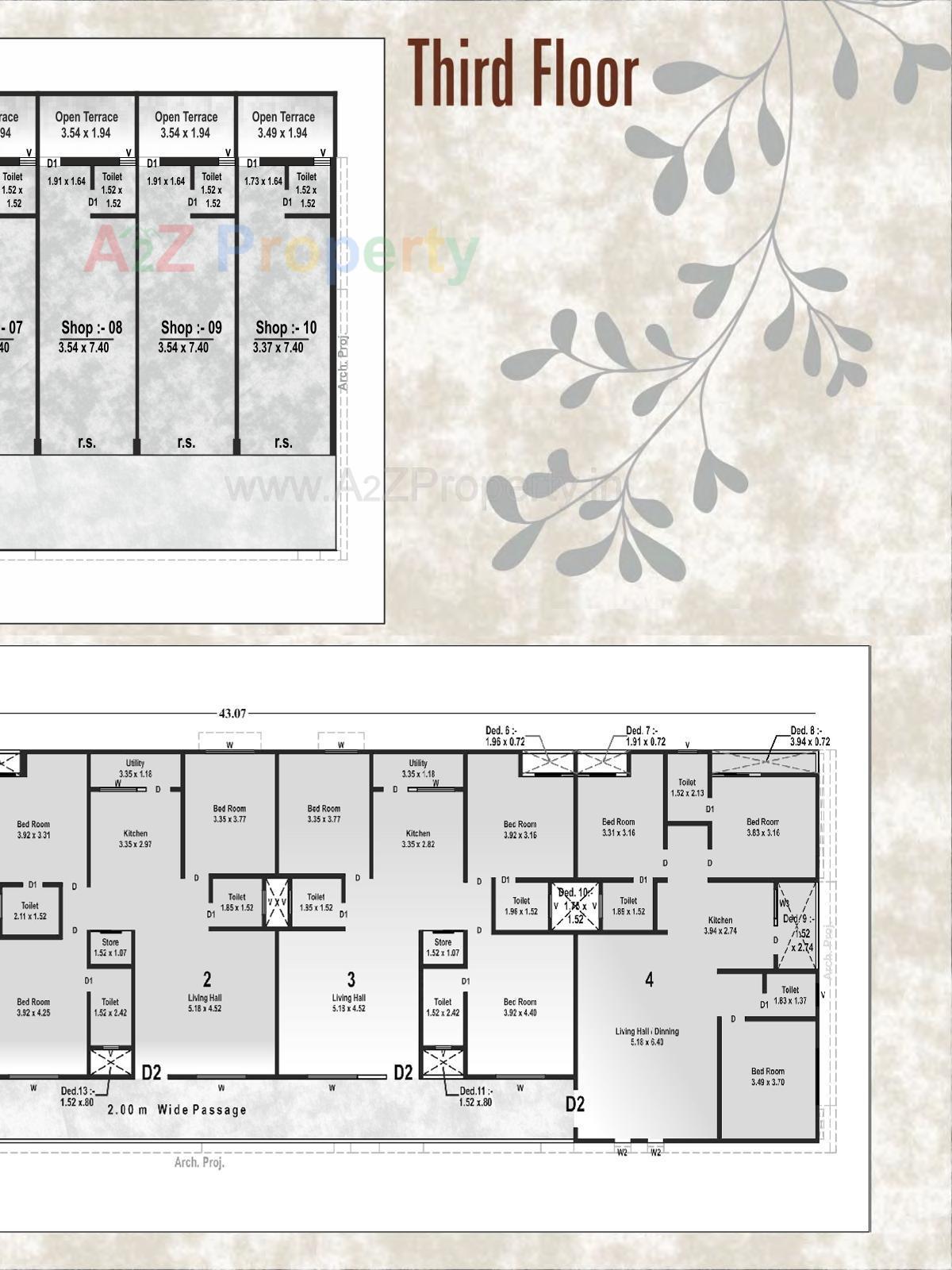 Layout of real estate project The Capital located at Nadiad, Kheda, Gujarat