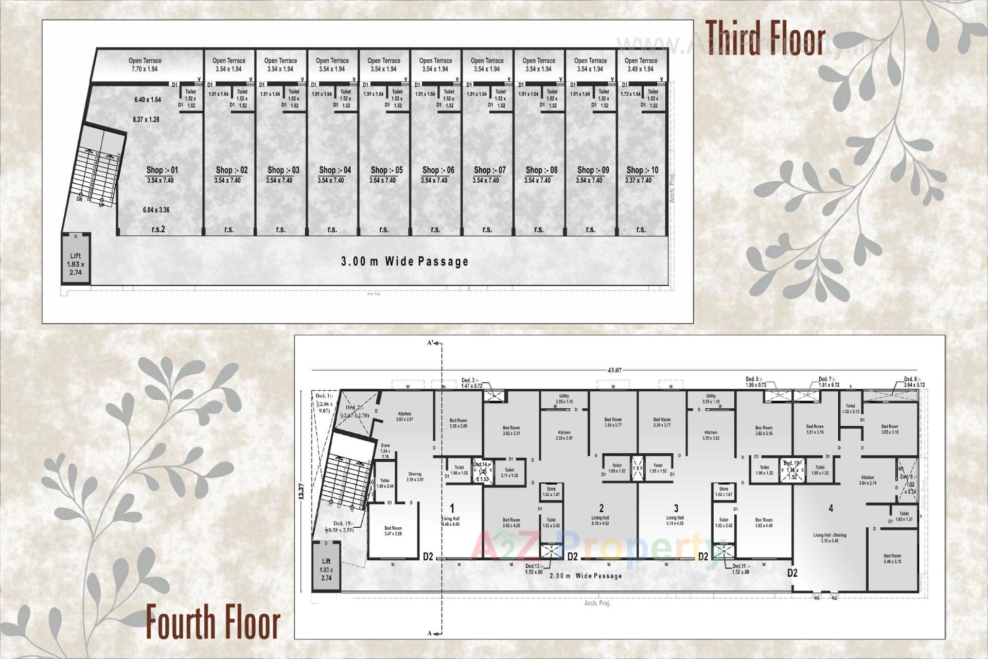 Layout of real estate project The Capital located at Nadiad, Kheda, Gujarat