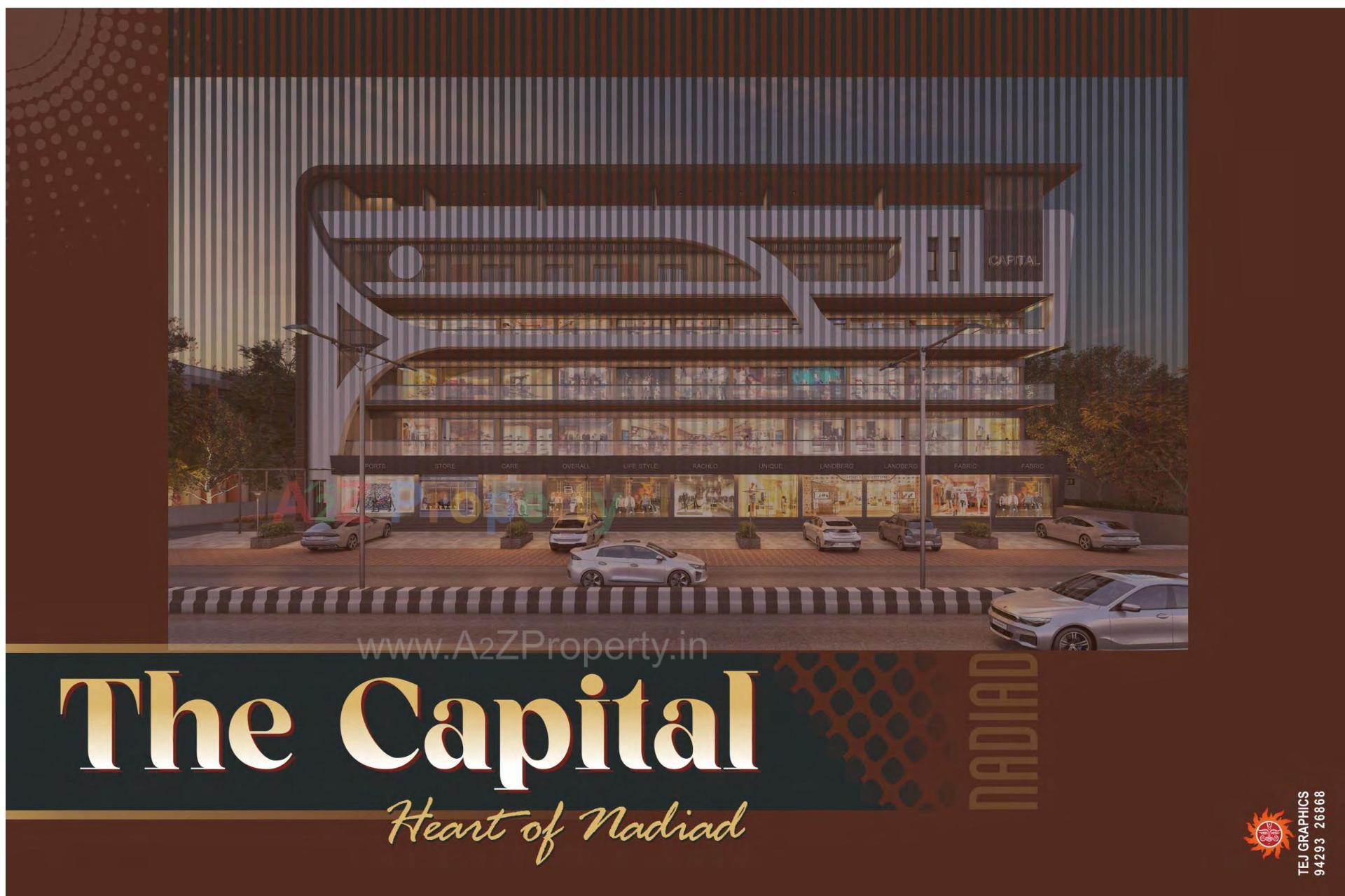 3D Elevation of real estate project The Capital located at Nadiad, Kheda, Gujarat