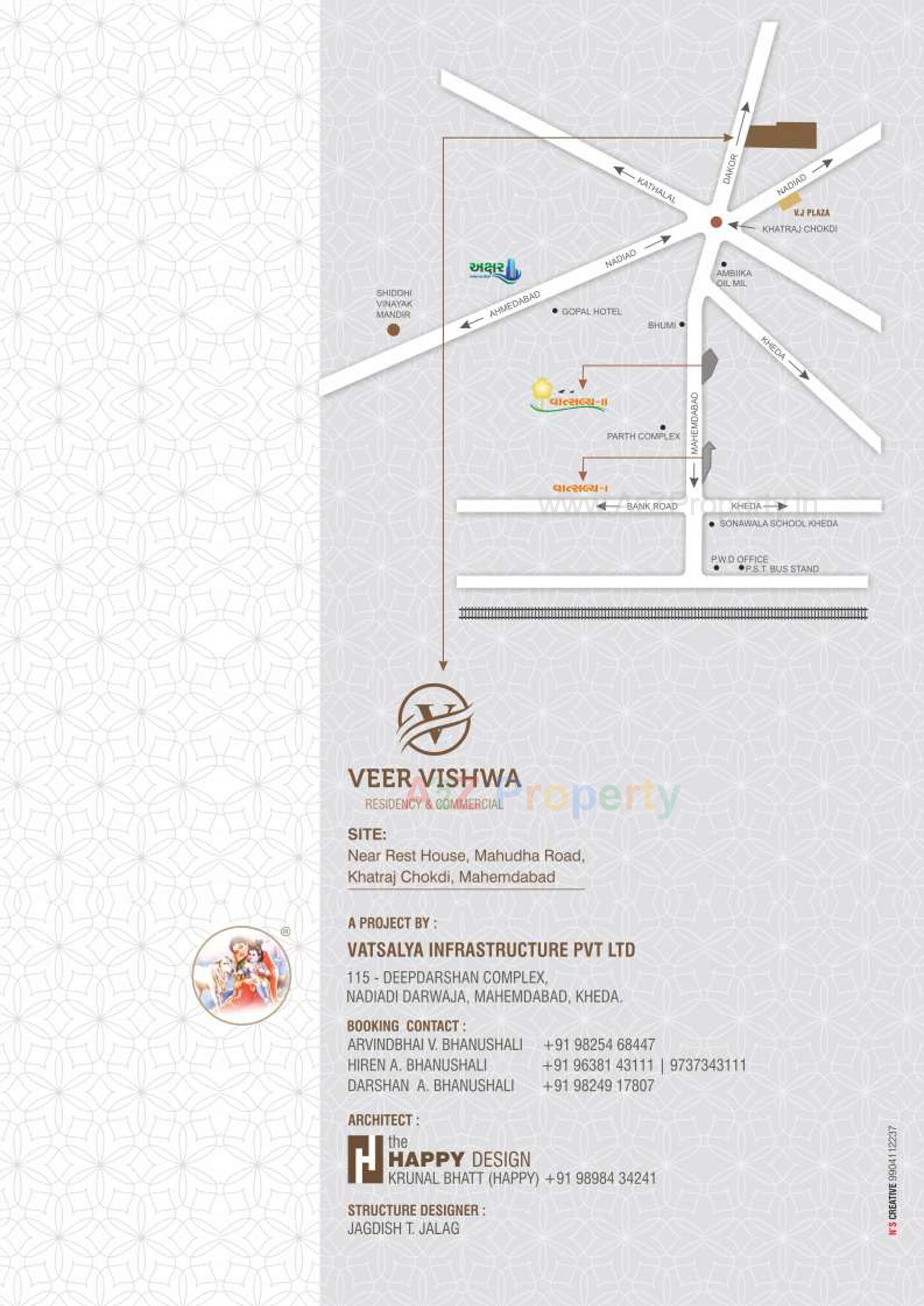  of real estate project Veer Vishwa Residency located at Khatraj, Kheda, Gujarat