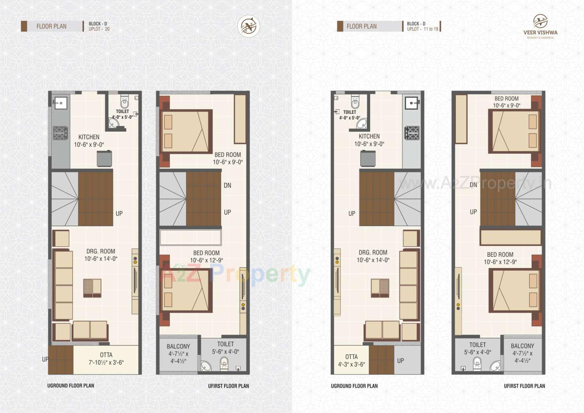 Layout of real estate project Veer Vishwa Residency located at Khatraj, Kheda, Gujarat
