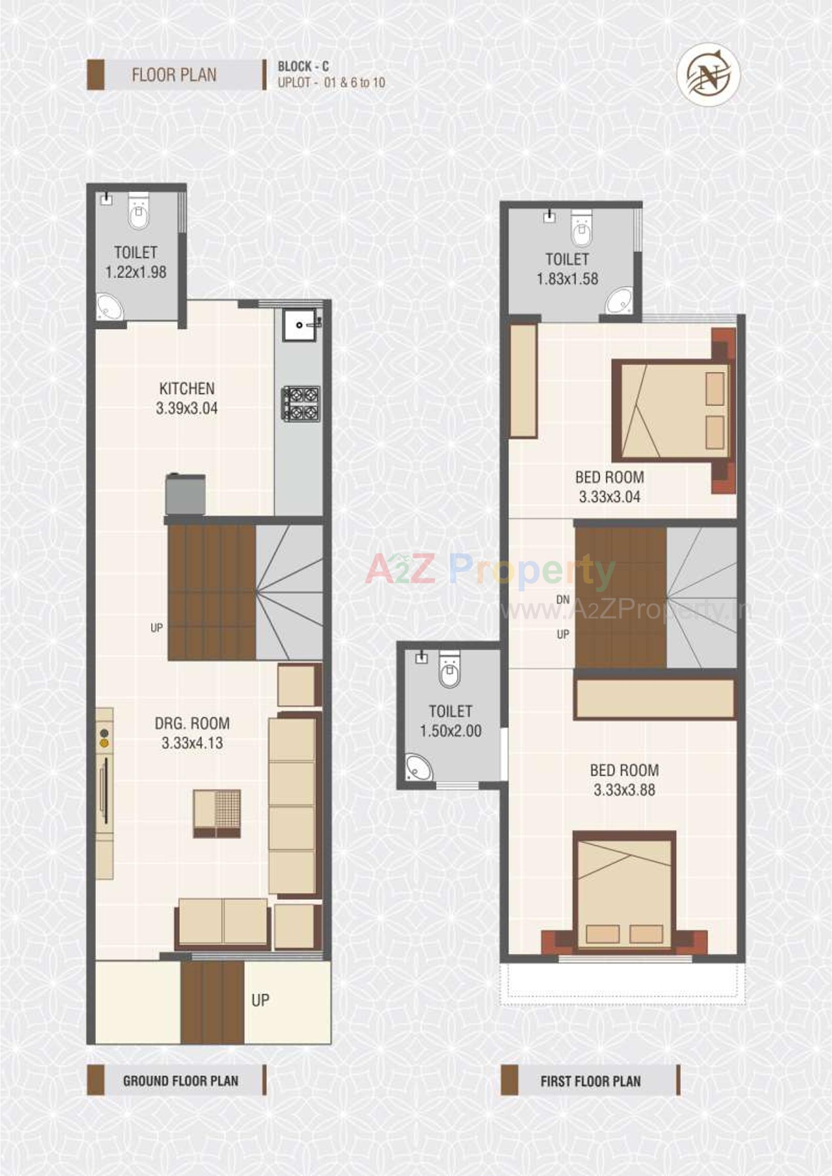 Layout of real estate project Veer Vishwa Residency located at Khatraj, Kheda, Gujarat