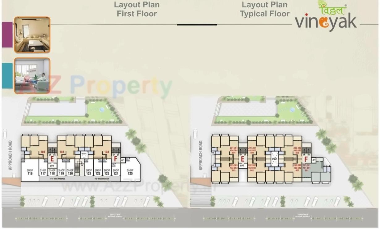 Layout of real estate project Vitthal Vinayak located at Memdavad, Kheda, Gujarat