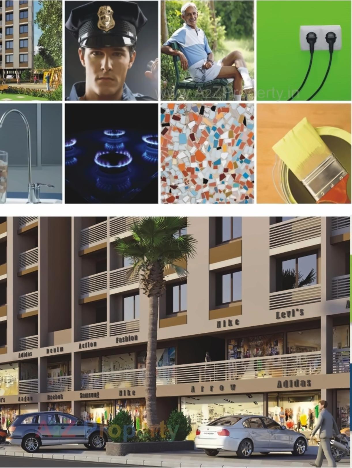 3D Elevation of real estate project Vitthal Vinayak located at Memdavad, Kheda, Gujarat