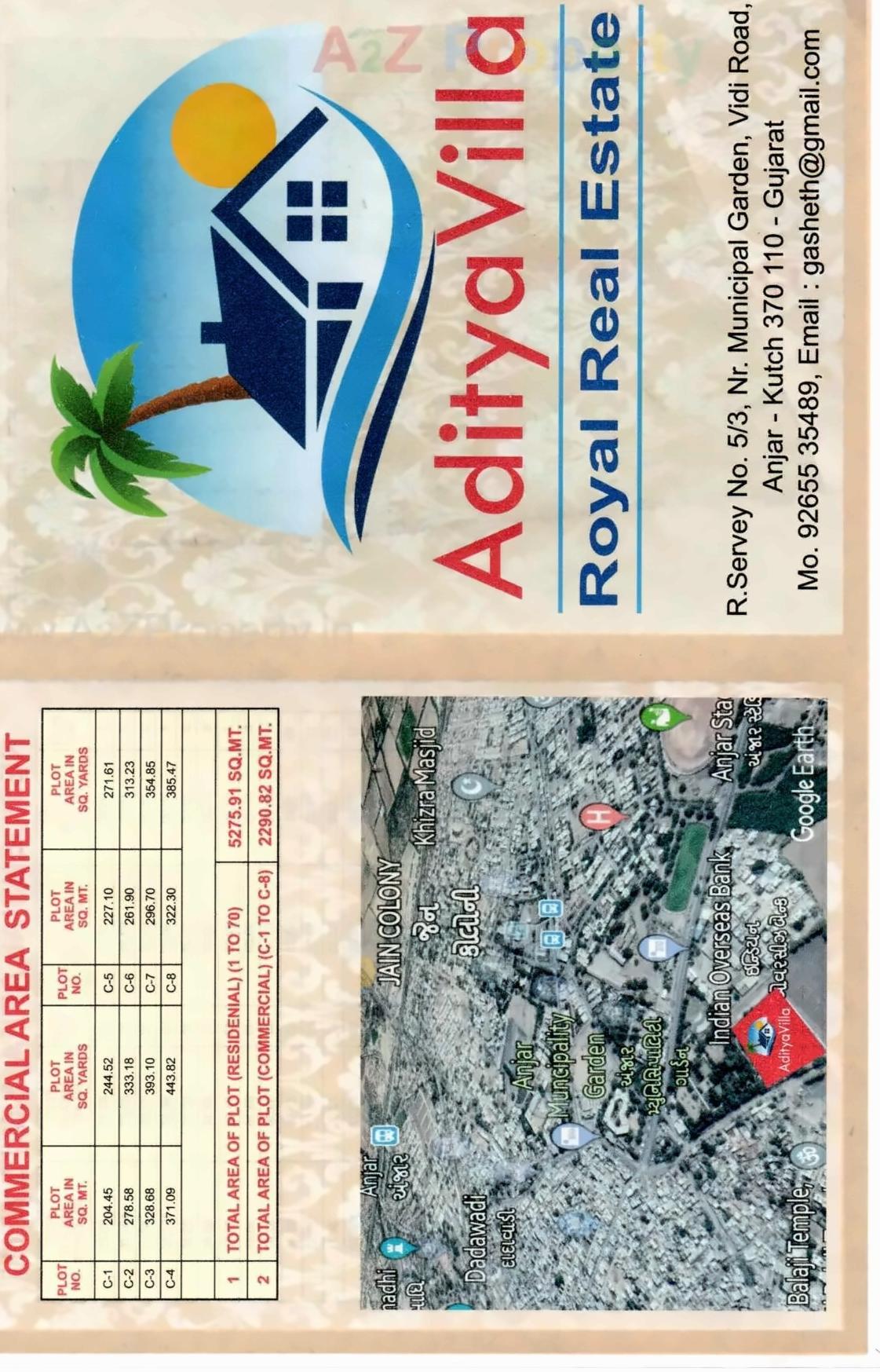  of real estate project Aditya Villa located at Anjar, Kutch, Gujarat