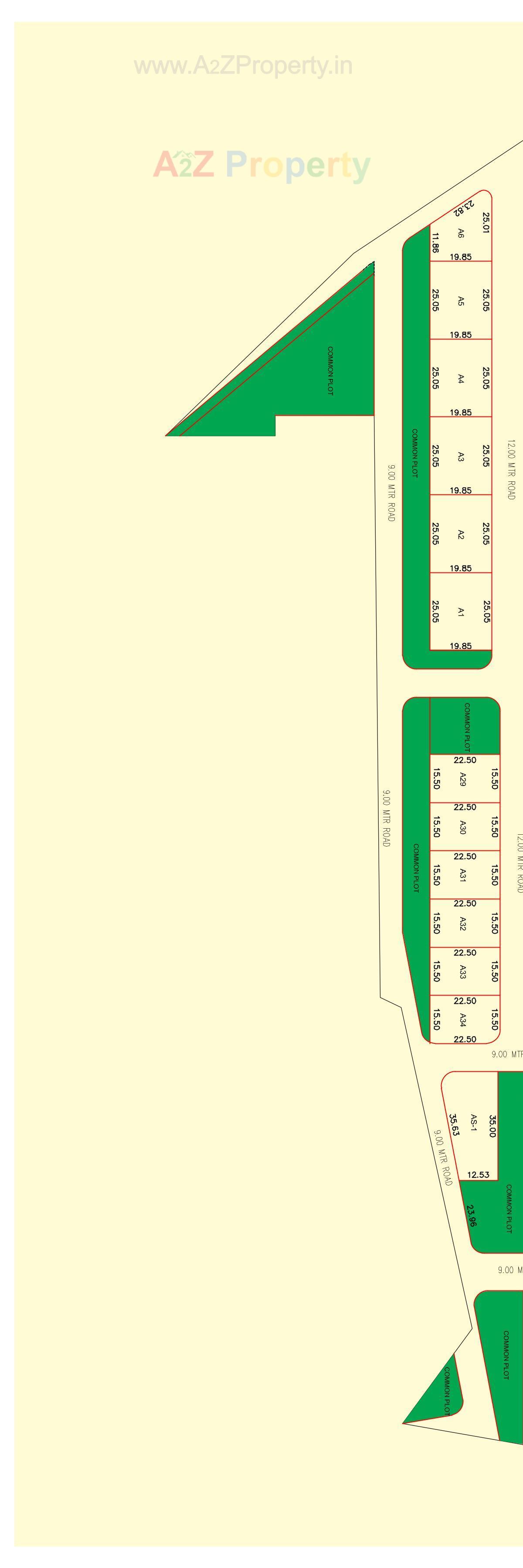 Layout of real estate project Aravali located at Shinai, Kutch, Gujarat