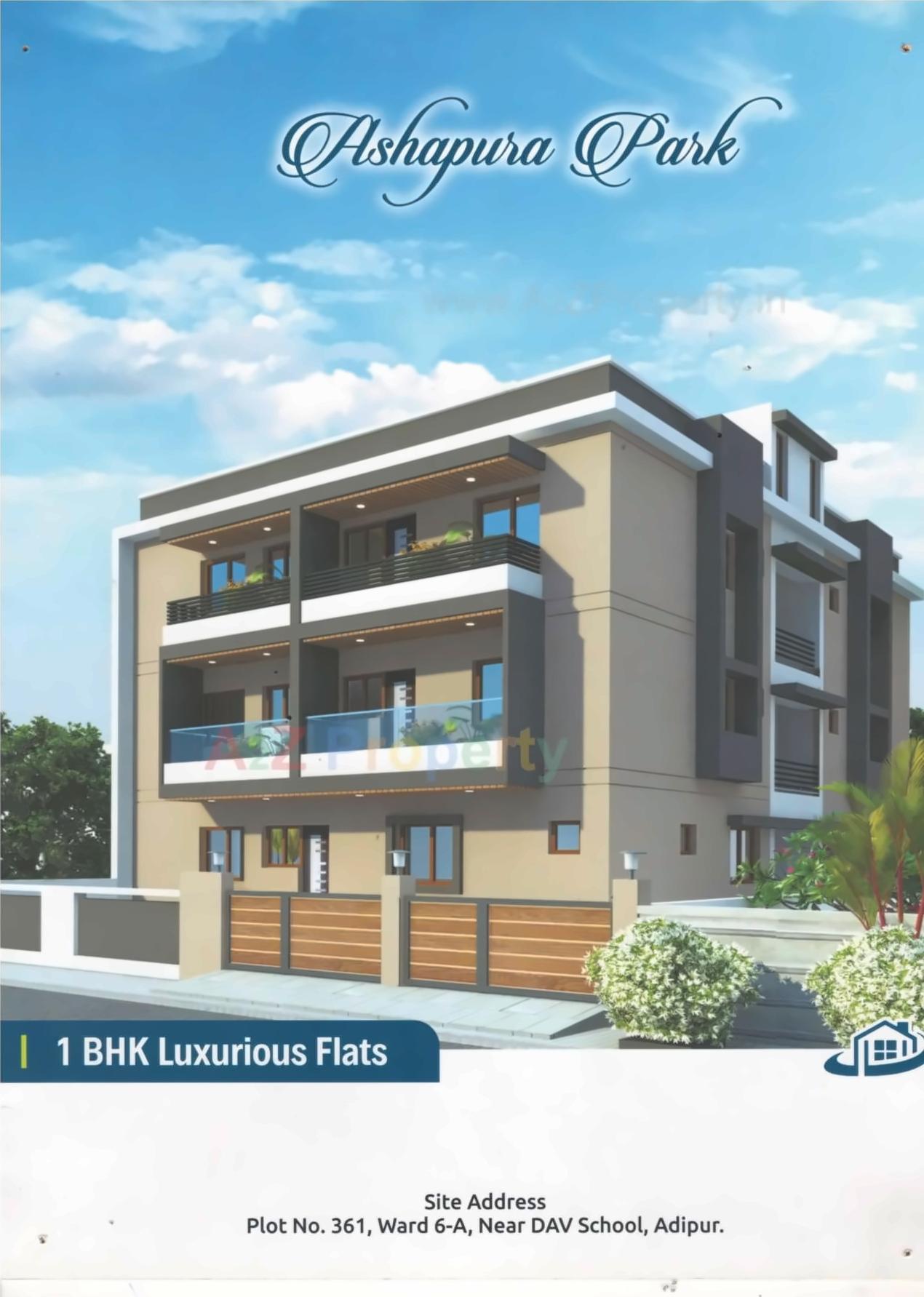 3D Elevation of real estate project Ashapura Park located at Adipur, Kutch, Gujarat