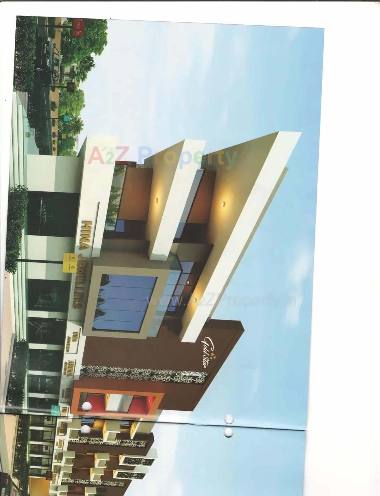 3D Elevation of real estate project Gold Star located at Megpar-kumbhardi, Kutch, Gujarat