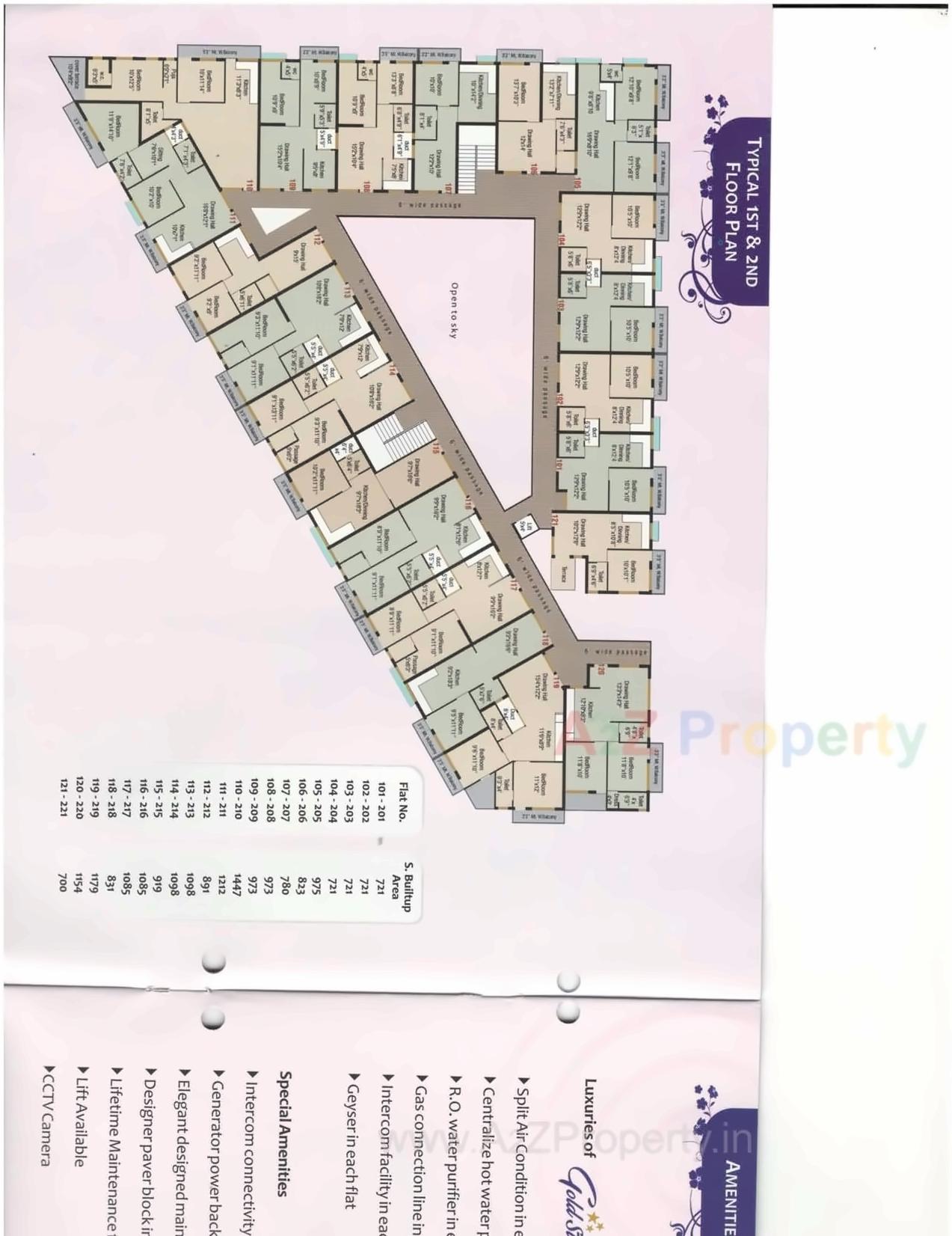 Layout of real estate project Gold Star located at Megpar-kumbhardi, Kutch, Gujarat